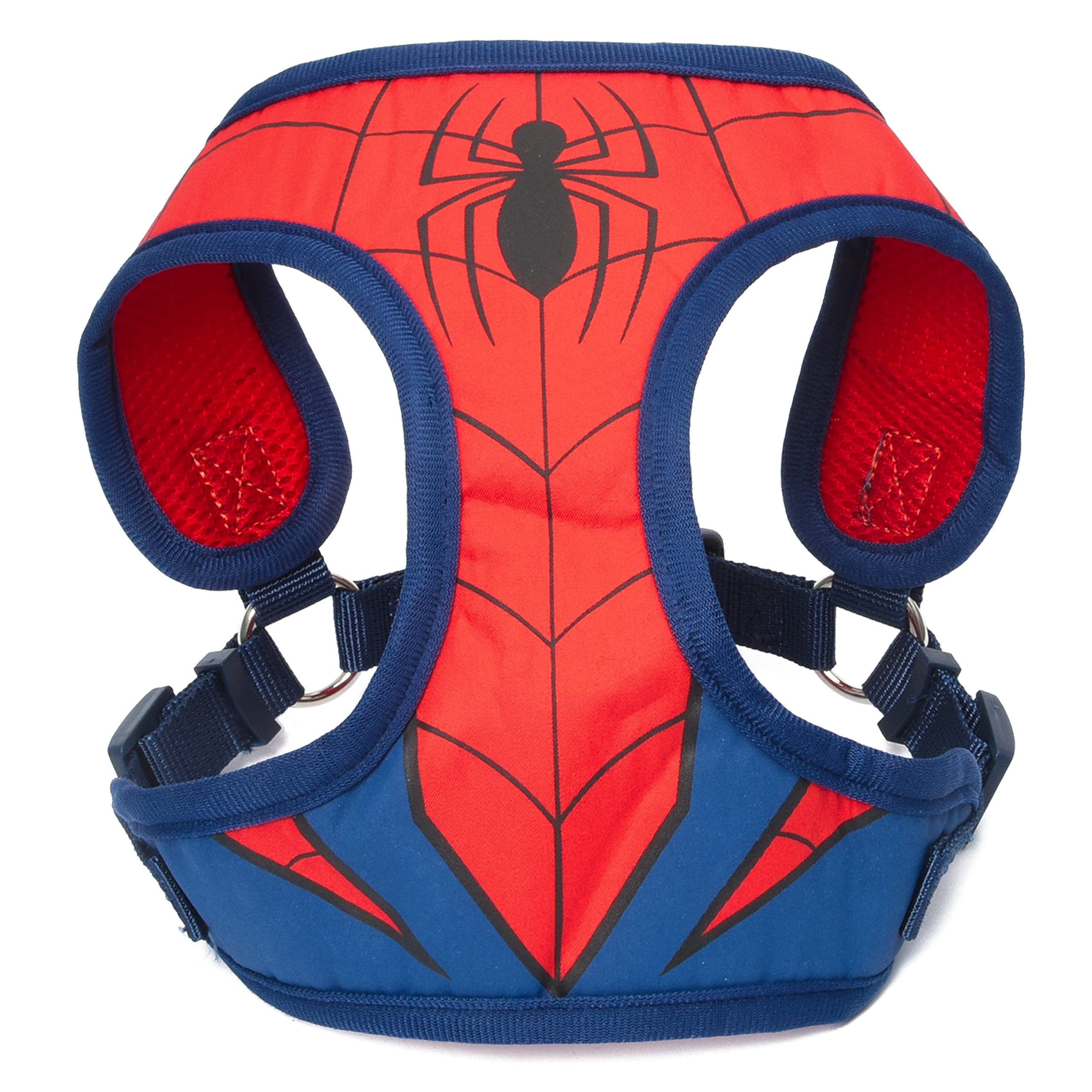 Marvel Comics Spiderman Superhero No-Pull Dog Harness for Large Dogs - Red Escape-Proof Vest Harness Costume (Size L) | Perfect for Cosplay, Pet Parades & Superhero-Themed Events