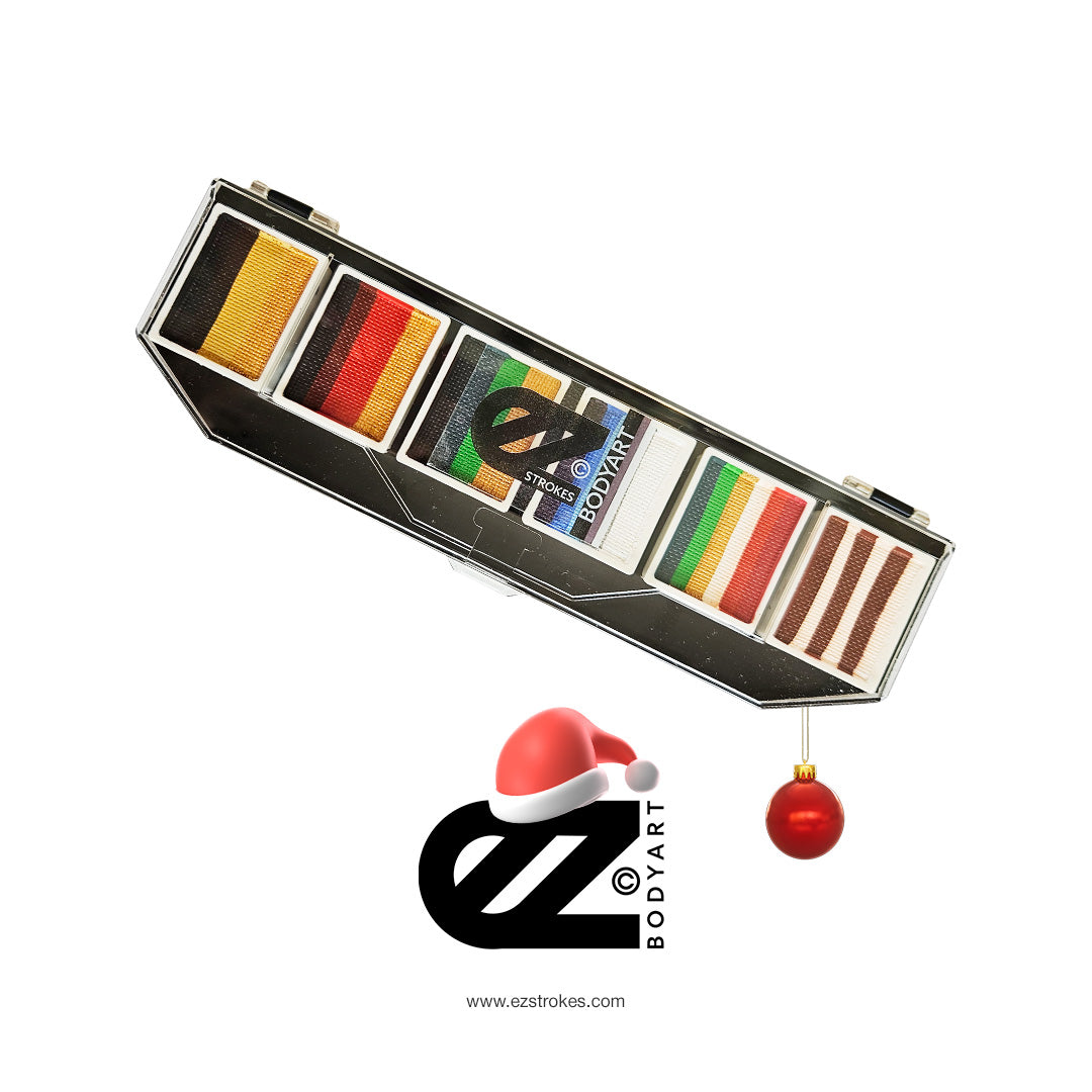 EZStrokes by Susy Amaro Jingle Bells Eyeshadow Palette - Holiday Makeup Set for Christmas Party & Festive Looks