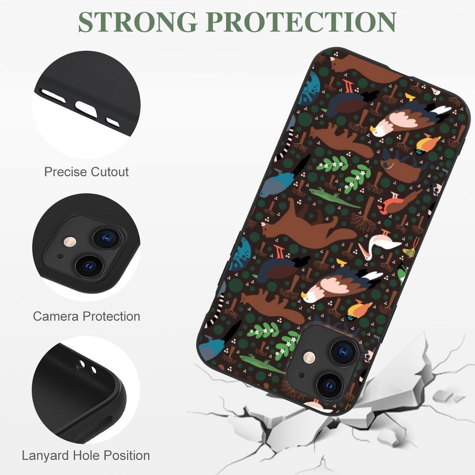 Madagascar Animals iPhone 11 Series Case - Slim Durable TPU Protective Cover for iPhone 11/11 Pro/11 Pro Max | Perfect for Outdoor Adventures & Daily Use