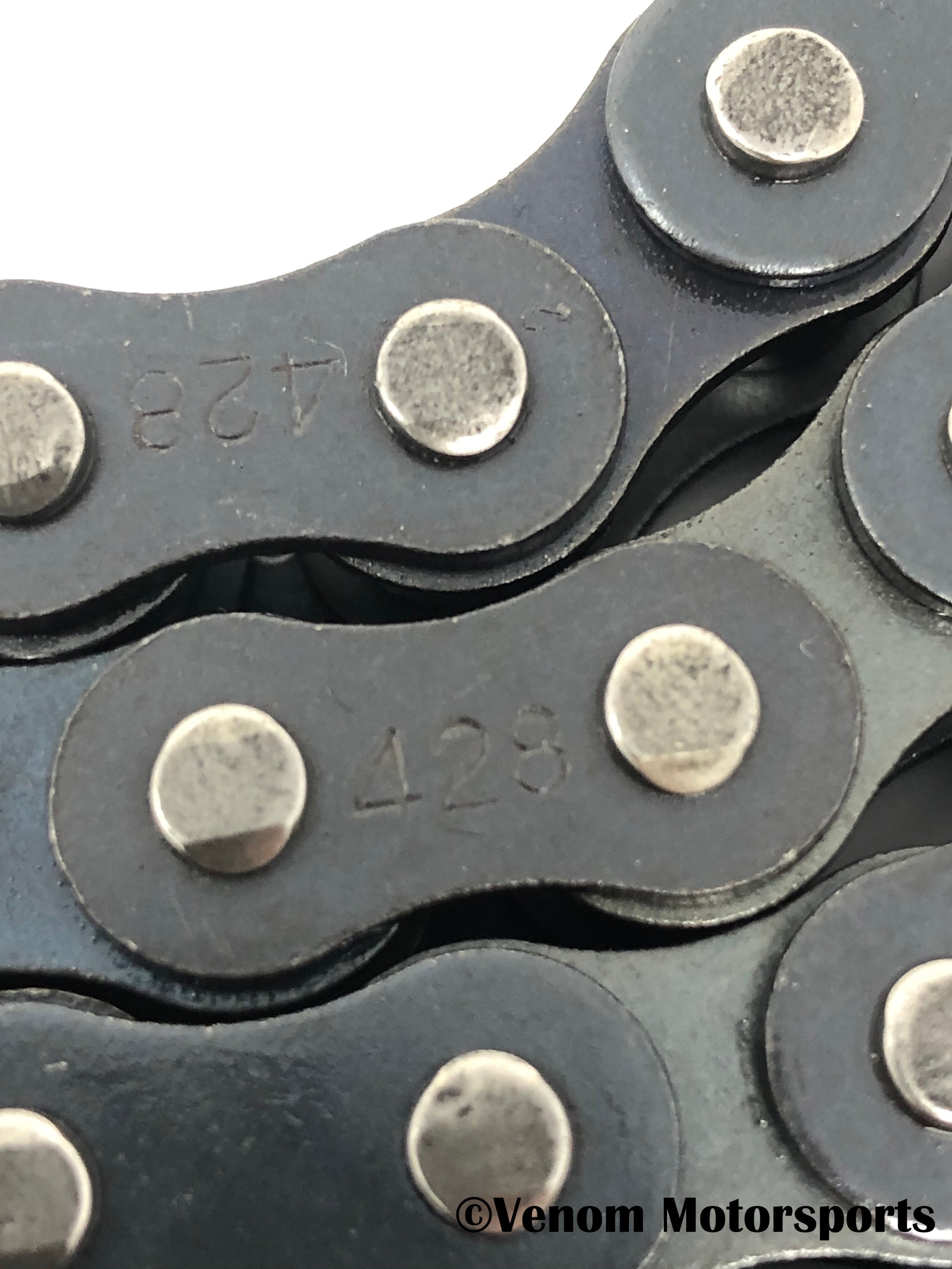 Venom Racing Madix 125cc Replacement 428 x 92L Chain - High-Performance Motorcycle Drive Chain for Dirt Bikes, ATVs & Go-Karts
