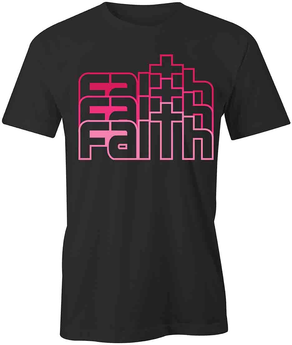 Faith Graphic T-Shirt for Men & Women | Black Printed Christian Tee with Inspirational Design - Perfect for Church, Bible Study & Everyday Wear