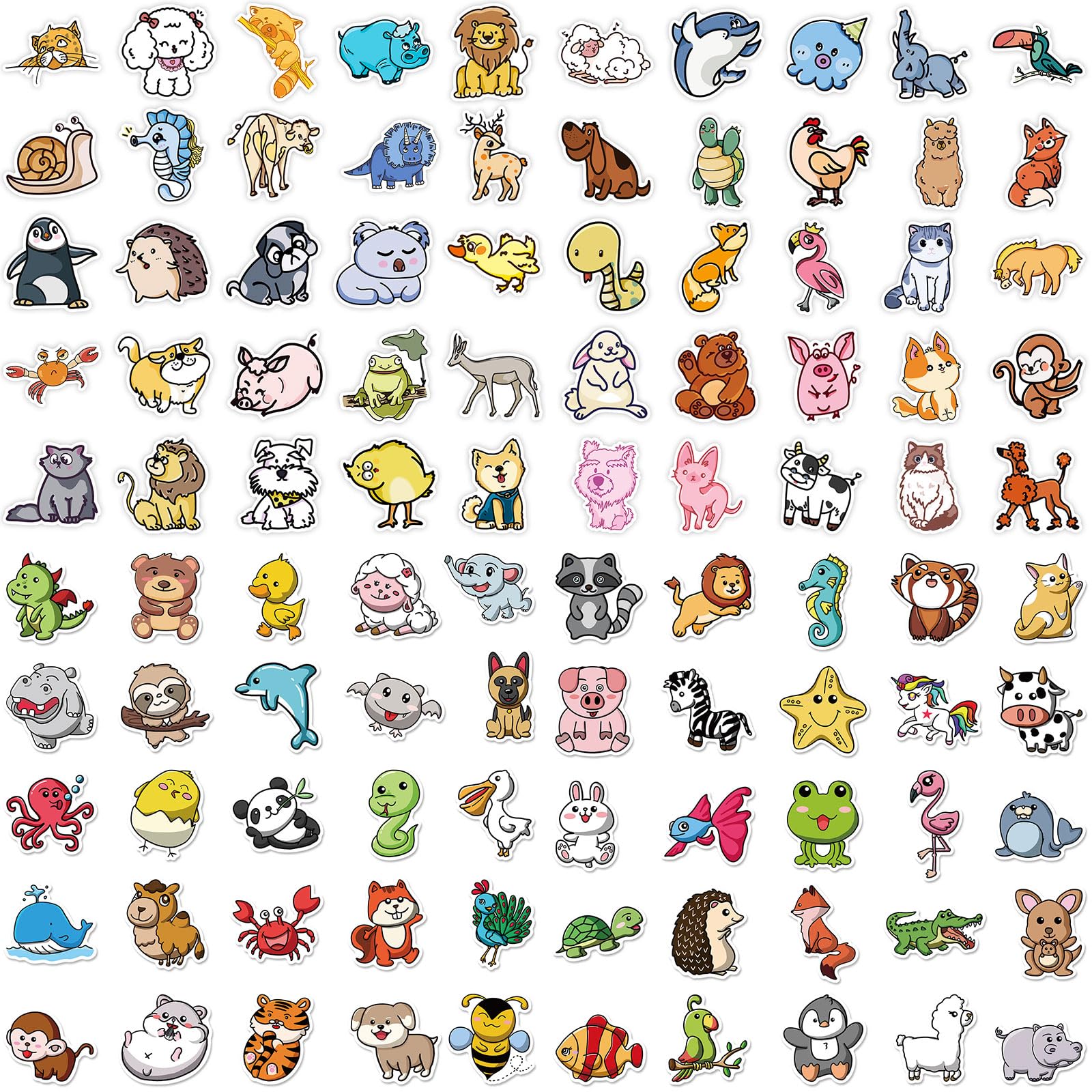 200PCS Waterproof Vinyl Stickers for Kids & Adults - Cute Laptop, Water Bottle & Skateboard Decals - Durable Sticker Pack for School, Office & DIY Crafts