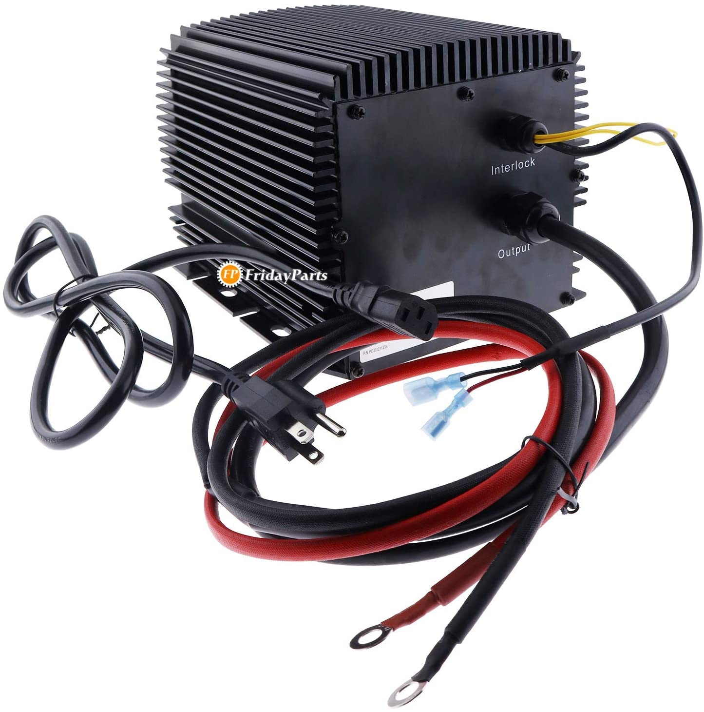 FridayParts 24V 25A Fast Battery Charger 0400220 - Compatible with JLG Lifts, Scissor Lifts, Boom Lifts - Perfect for Construction Sites & Warehouse Equipment Maintenance