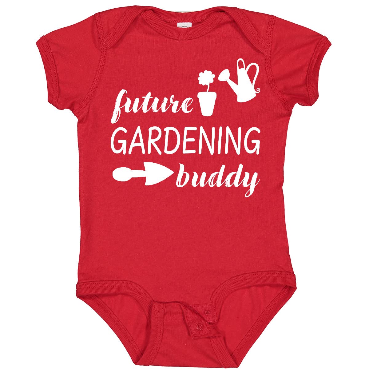 Inktastic Future Gardening Buddy Baby Bodysuit - Cute Organic Cotton Onesie for Infants & Toddlers - Perfect for Outdoor Activities, Gardening with Parents & Playtime