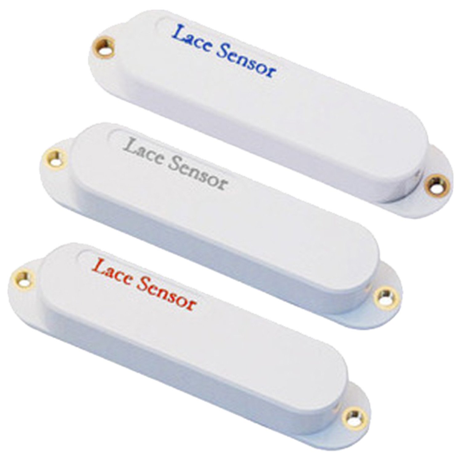 Lace Sensor 21063WH Value Pack Guitar Pickups - Blue, Silver, Red with Built-in Headphone Amp | Electric Guitar Upgrades for Home Recording & Silent Practice