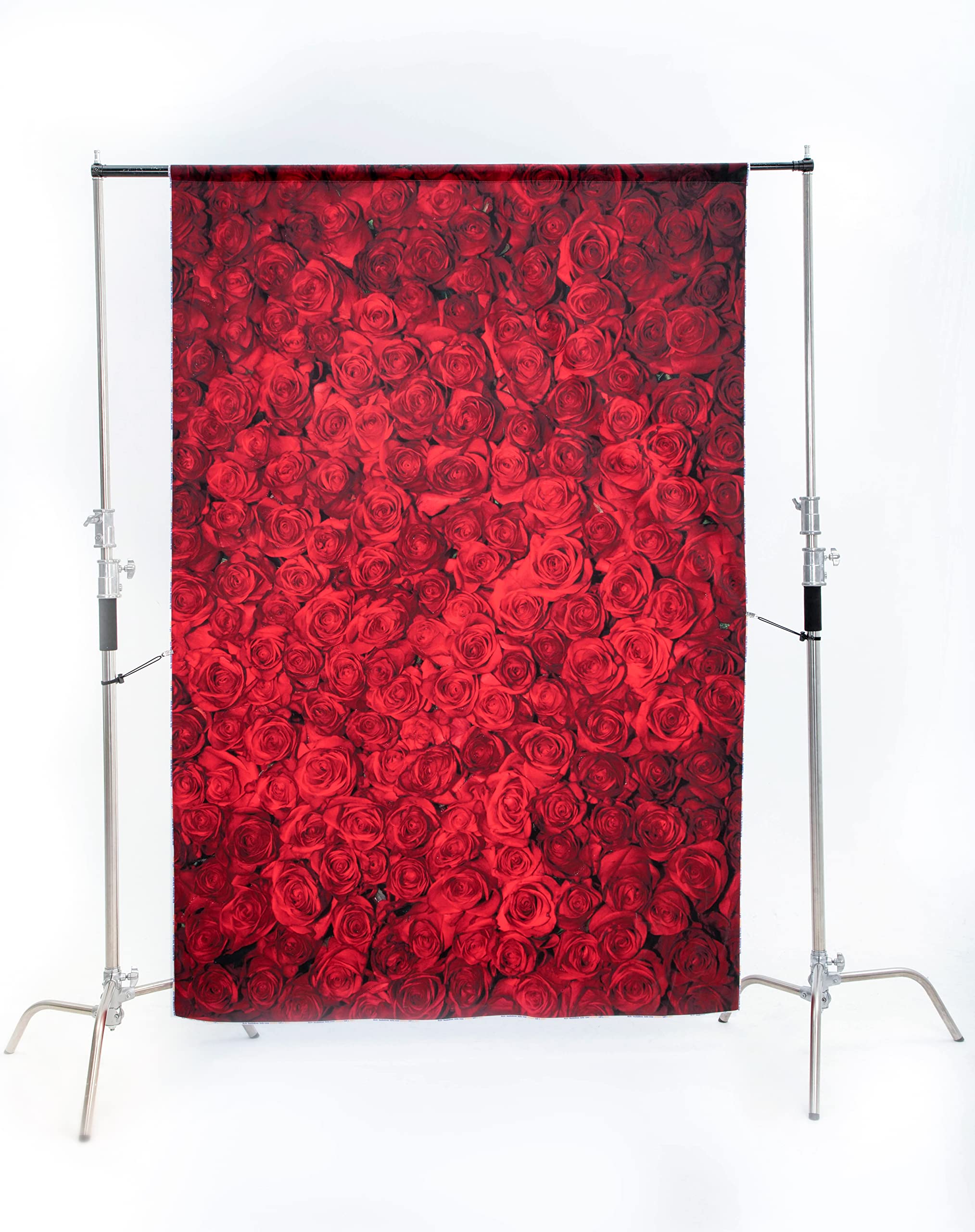 8x8ft Valentine's Day Backdrop - Red Rose Wedding Photography Background Floral Bridal Party Decor for Photo Booth Props | Perfect for Wedding Receptions, Bridal Showers & Anniversary Celebrations
