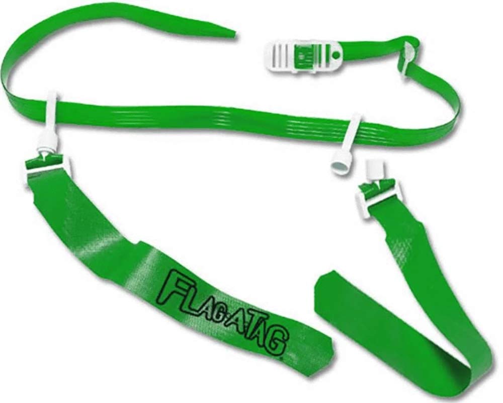 Sonic Boom Flag Football Belt - Single Replacement Belt with 2 Flags for Youth & Adult Flag Football Games - Perfect for Practice, Tournaments & Backyard Play
