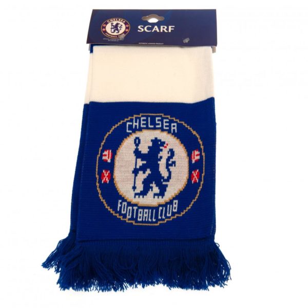 Chelsea Bar Scarf - Premium Wool Blend Winter Scarf for Women & Men - Perfect for Cold Weather, Fashion Accessory, and Football Matches