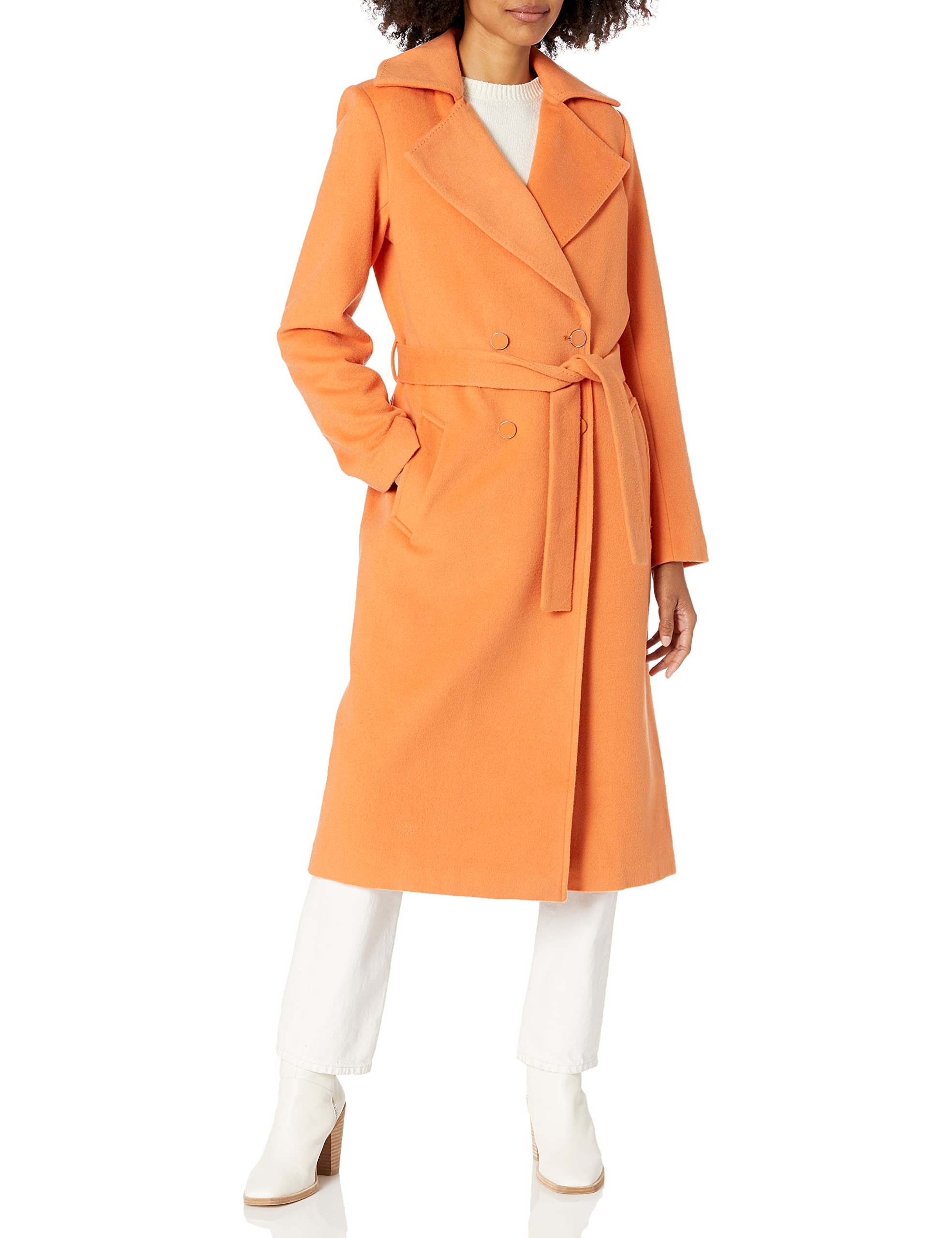 GUESS Women's Long Sleeve Dounia Coat - Winter Warm Faux Fur Lined Jacket for Cold Weather | Fashionable Outerwear for Work, Travel & Daily Wear