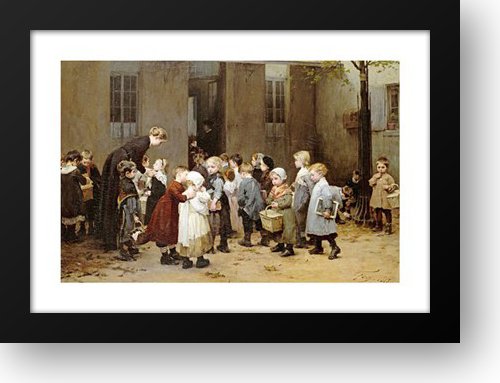 Geoffroy Henry Jules Jean Back To School 30x22 Framed Art Print - Perfect for Classroom Decor, Teacher Gifts & Home Schooling Inspiration