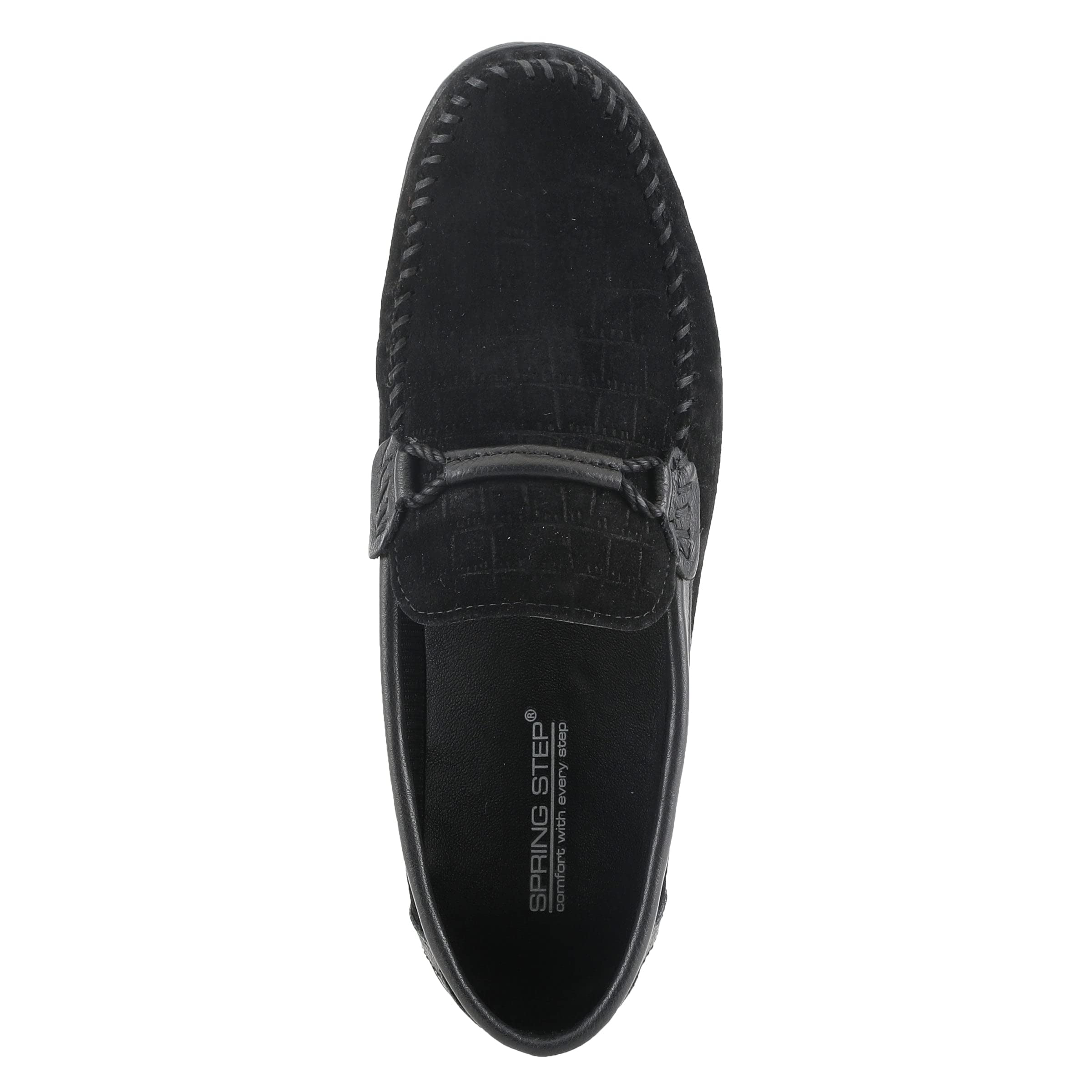 Spring Step Men's Luciano Slip-On Comfort Shoes - Lightweight Casual Loafers for Walking, Work & Travel | Non-Slip Breathable Design for Office, Driving & Daily Wear