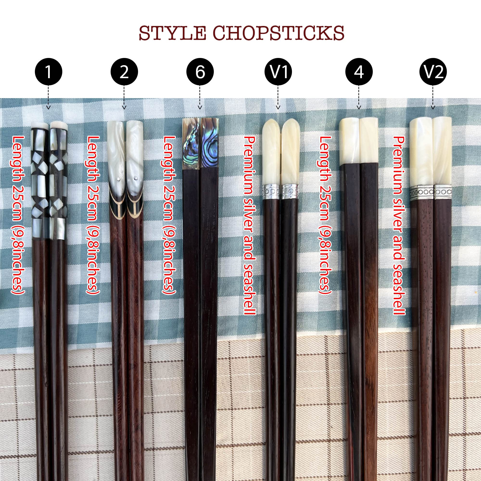 Personalized Premium Engraved Chopsticks Set for Couples - Custom Name Wedding Gift - Luxury Chopsticks with Gift Box - Perfect for Anniversaries, Bridal Showers & Newlywed Gifts (2 Pairs)