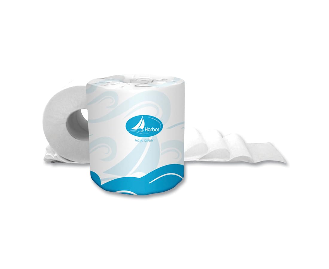 Vondrehle Corporation Harbor Toilet Paper - 80 Rolls (550 Sheets Per Roll) | Ultra Soft & Strong Bathroom Tissue for Home, Office & Commercial Use