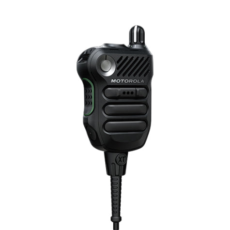 Motorola XVE500 (PMMN4154ABLK) Remote Speaker Microphone for Two-Way Radios - Hands-Free Communication for Security, Construction & Outdoor Activities