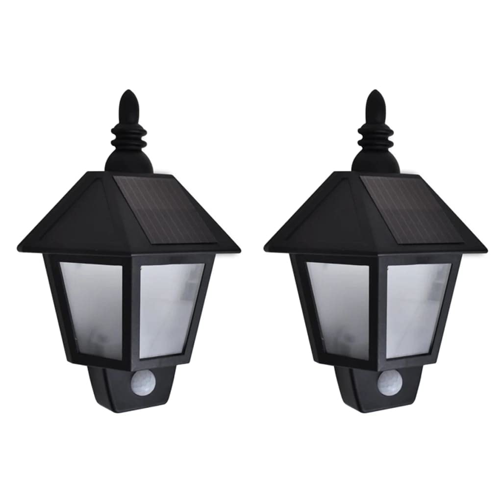 Solar Powered Wall Lights - Outdoor Waterproof Solar Porch Lights for Garden, Pathway, Patio & Yard | Energy Efficient LED Solar Sconce Lighting for Home Exterior, Driveway, Deck & Stairs