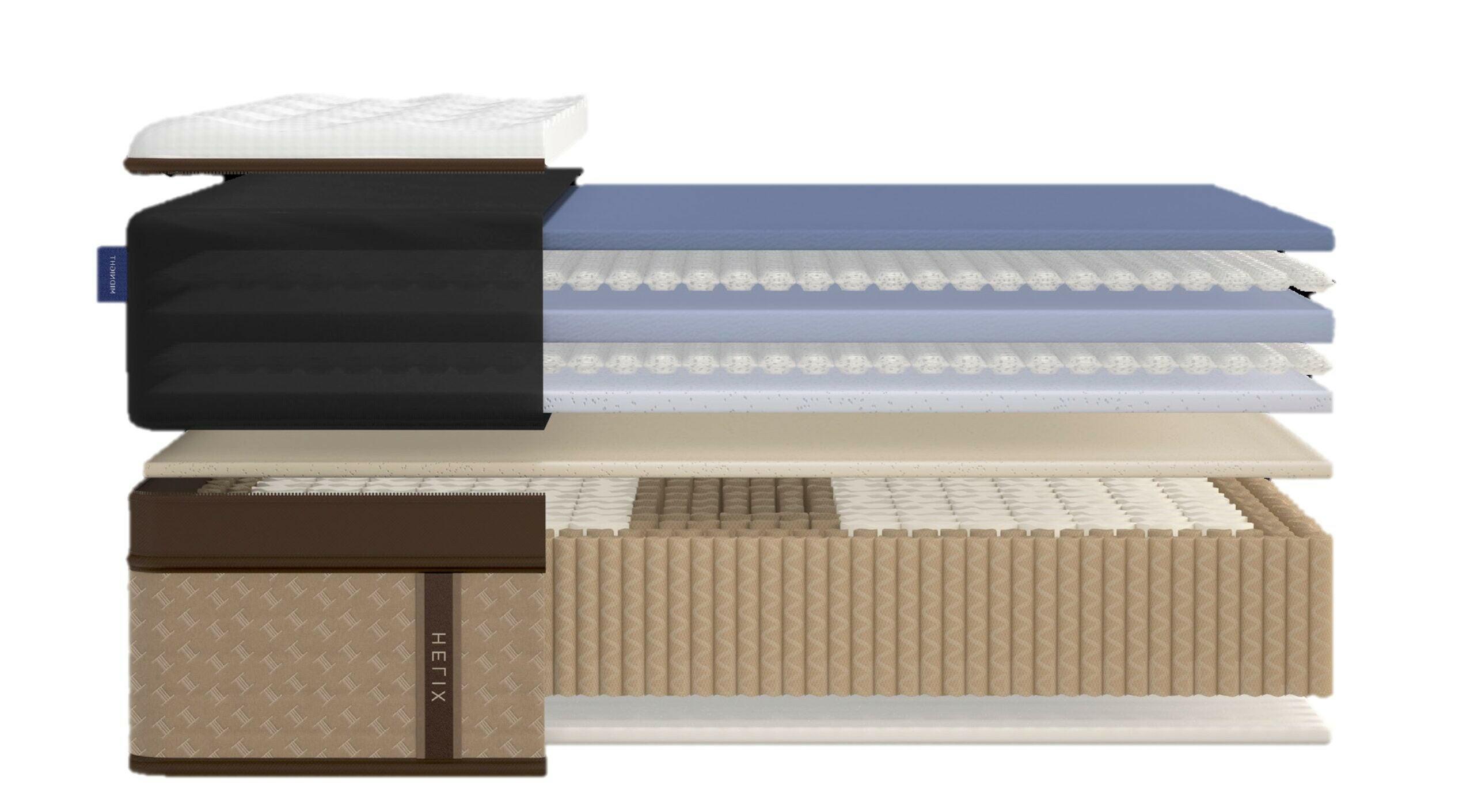 Helix Midnight Elite Medium Queen Size Mattress - Premium Cooling Memory Foam for Back Pain Relief - Perfect for Side Sleepers & Hot Sleepers