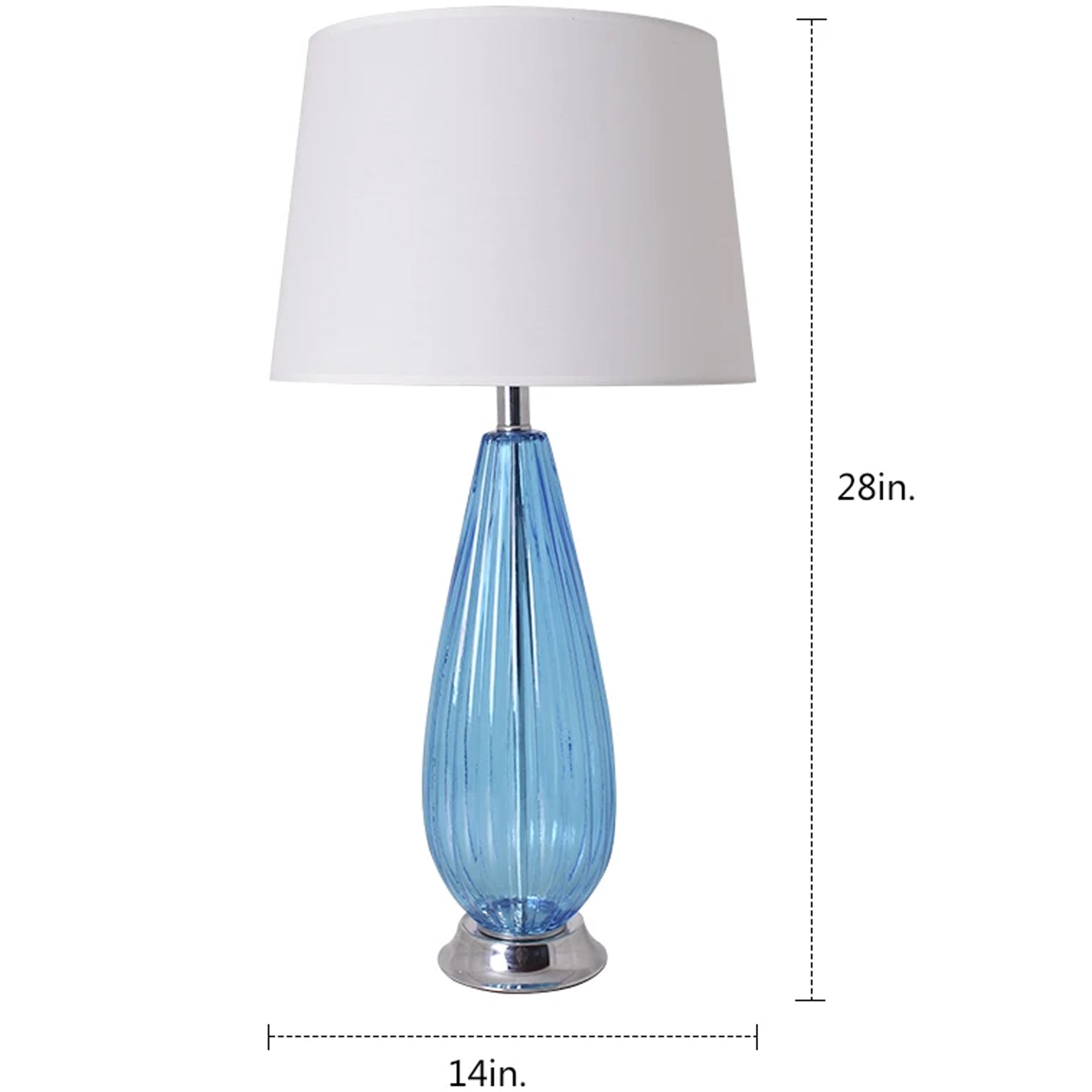 Magnolia Translucent Glass Table Lamp 28