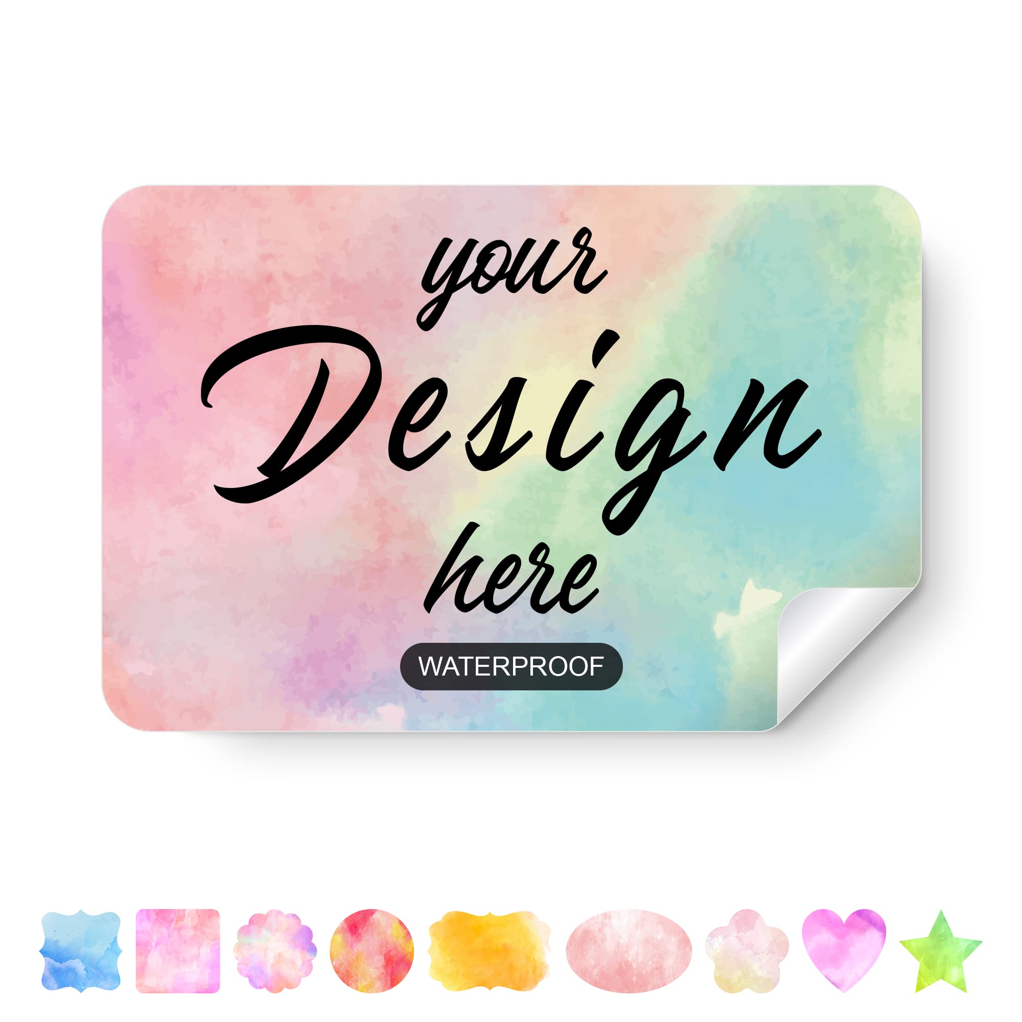 Custom Personalized Stickers & Labels - Create Your Own Design with Logo, Text, or Image - 100pcs 3