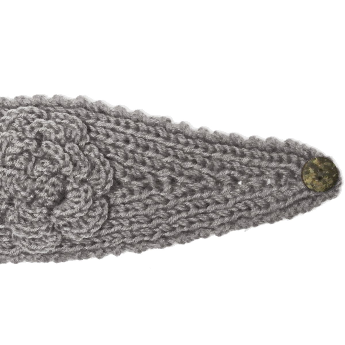 Wrapables Winter Hand Knit Floral Headband for Women - Soft Warm Stretchy Knitted Head Wrap - Perfect for Cold Weather, Outdoor Activities & Fashion Accessories