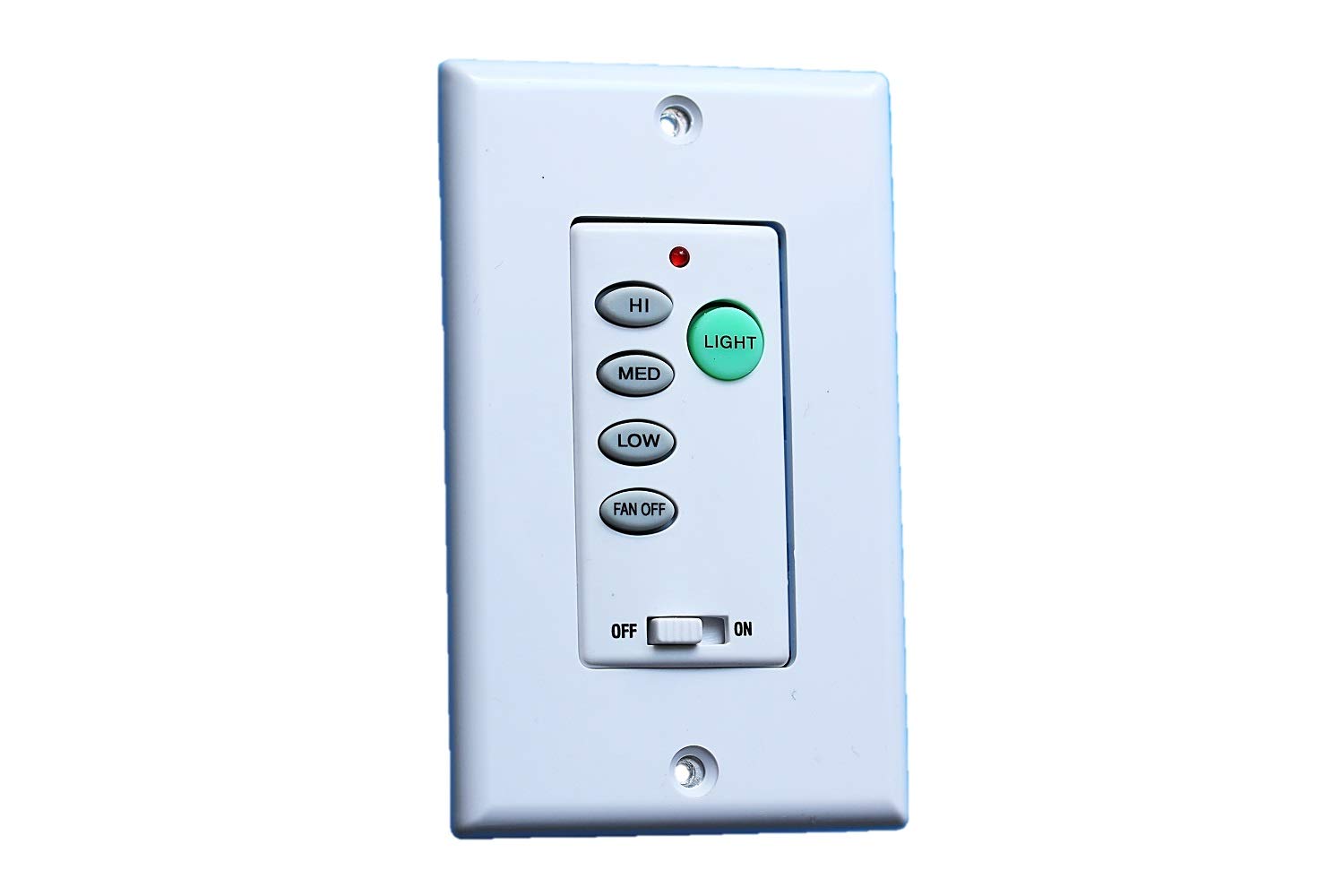 UC-9050T Universal Ceiling Fan Remote Wall Control - Compatible with Most Ceiling Fans - Easy Installation for Bedroom, Living Room & Office