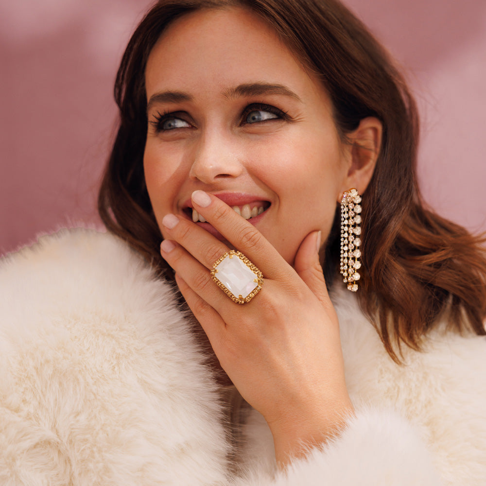 Camilia Elegant Pearl Drop Earrings - Electric White & Silver Combo for Women | Perfect for Weddings, Parties & Special Occasions