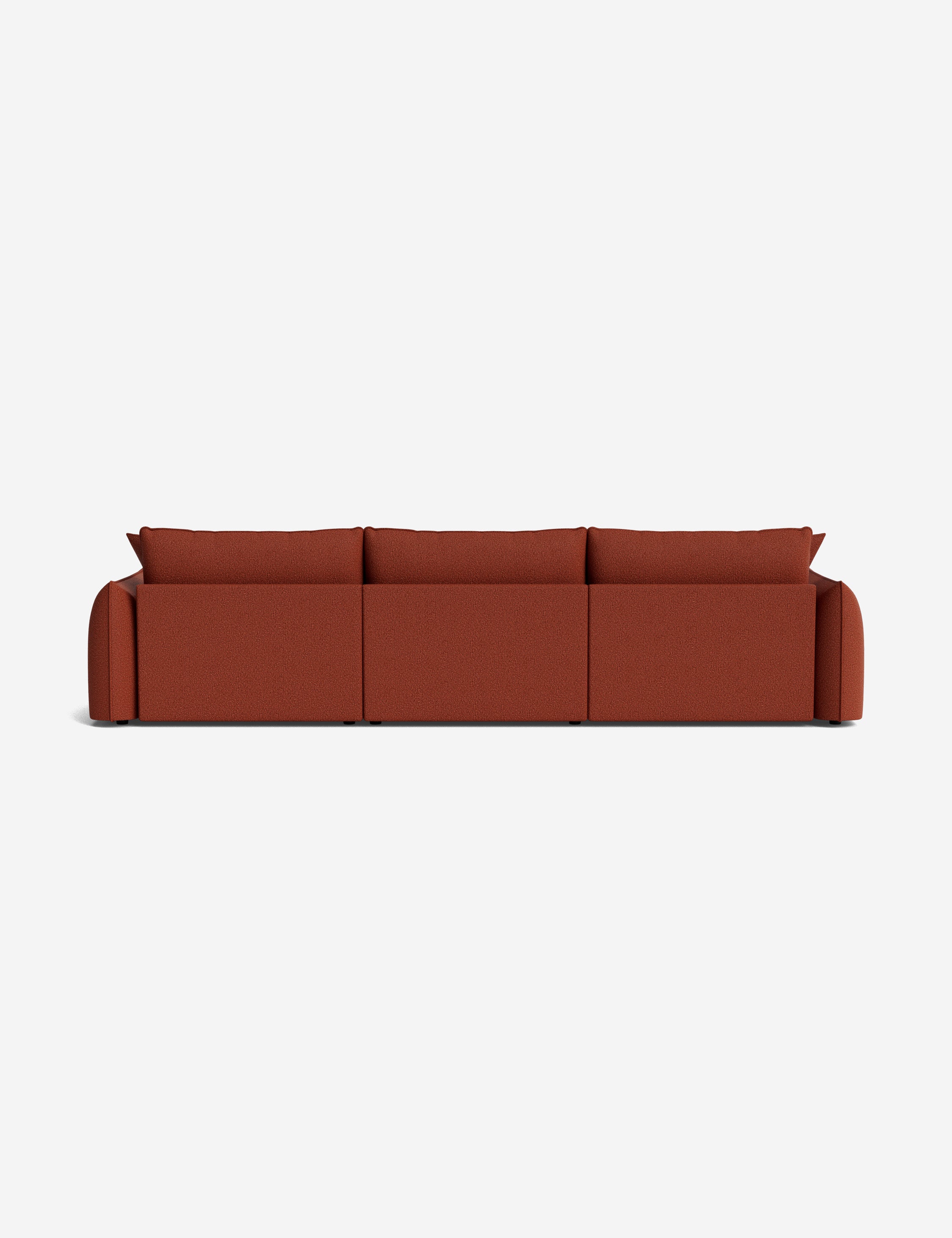 Balmer Sectional Sofa with Ottoman - Modern L-Shaped Couch Set for Living Room, Lounge & Home Theater - Comfortable Fabric Sofa with Chaise & Storage Ottoman