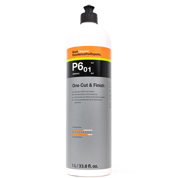 Koch Chemie One Cut & Finish P6.01 - Professional Car Polishing Compound for Paint Correction & Final Finish | Perfect for Detailing, Scratch Removal & Show Car Preparation