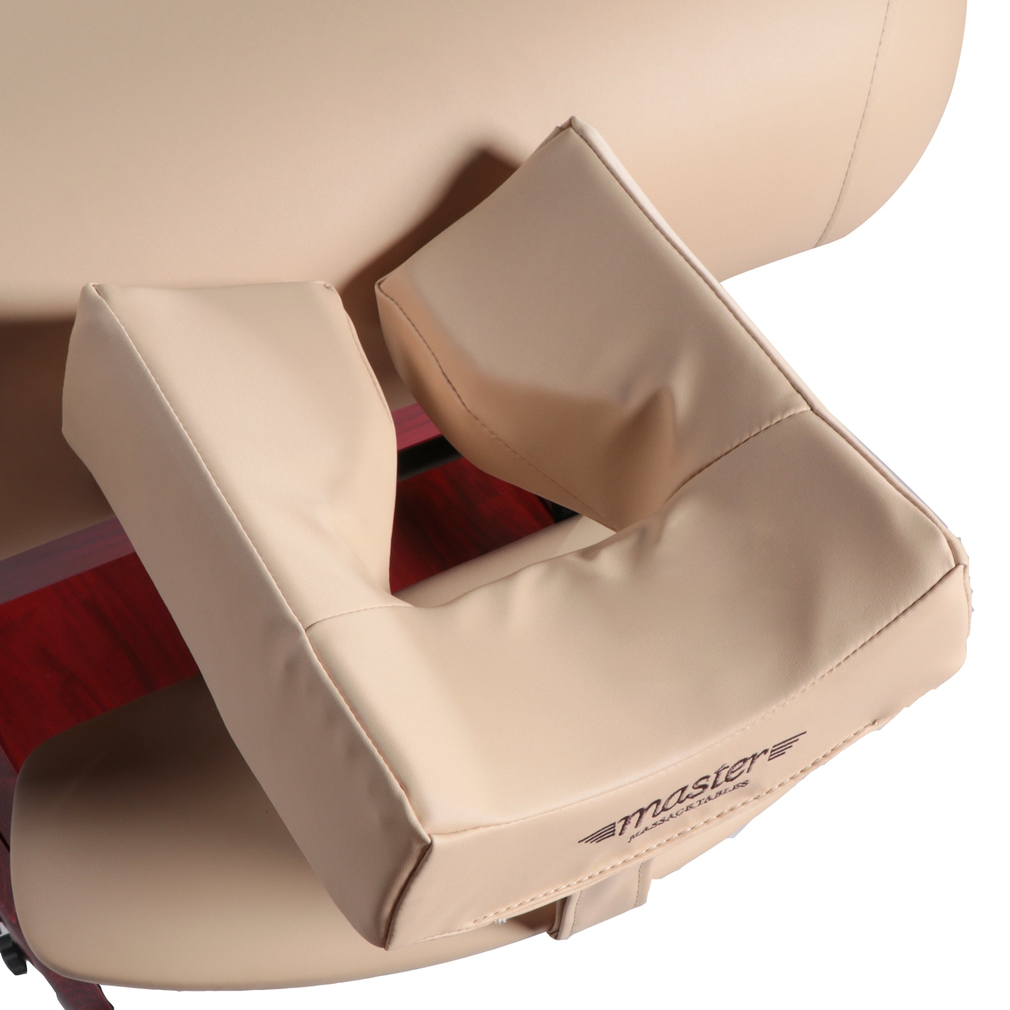 Professional Claudia Stationary Massage Table with Adjustable Pneumatic Backrest & Leg Rest - Spa Salon Beauty Bed with Mahogany Legs - Perfect for Massage Therapists, Chiropractors, and Home Relaxation