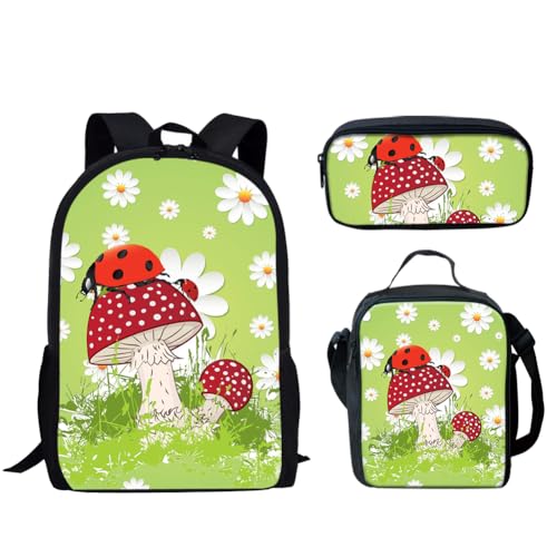Red Ladybug Mushroom Daisy