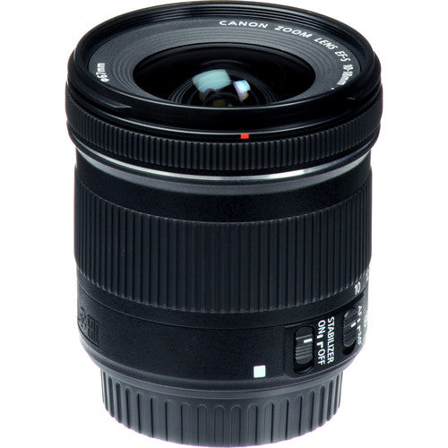 Canon EF-S 10-18mm f/4.5-5.6 IS STM Wide-Angle Zoom Lens with SanDisk 64GB Class 10 SD Card - Compatible with Canon DSLR Cameras for Travel, Landscape & Architectural Photography