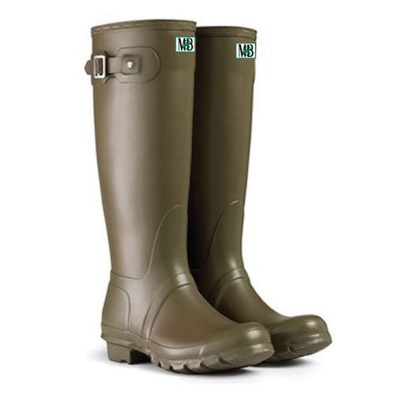 Women's Tall Rubber Rain Boots - Waterproof & Durable Welly Boots for Gardening, Hiking & Outdoor Activities