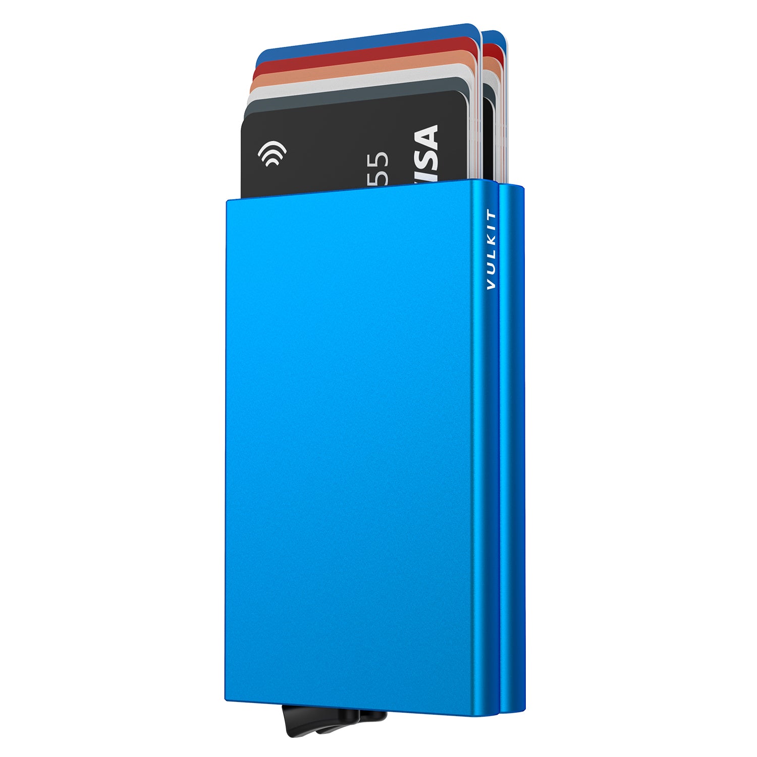 VC102 Double Aluminum Card Holder - Slim RFID Blocking Wallet for Credit Cards, IDs & Cash - Perfect for Travel, Business & Everyday Use