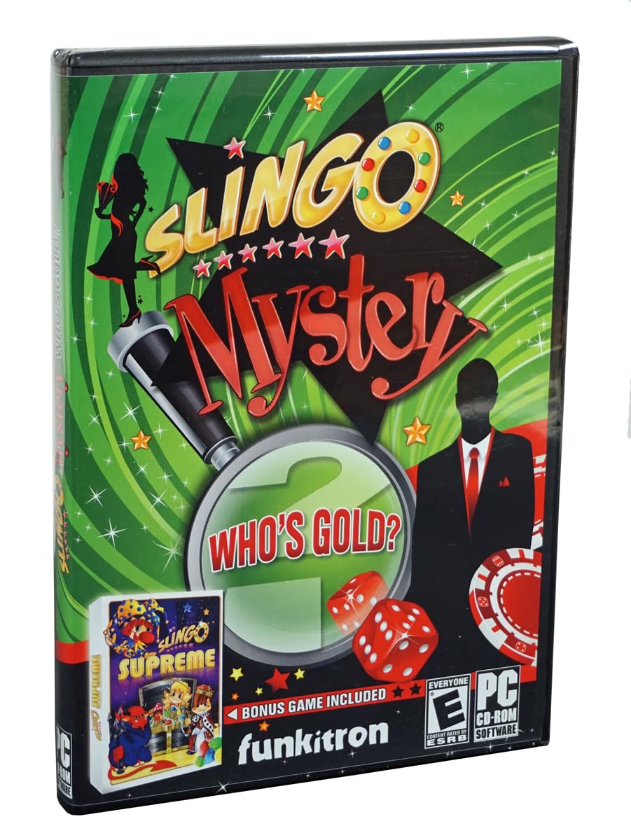 Slingo Mystery: Who's Gold? PC Game - Love, Money, Revenge Adventure with Slingo Supreme Bonus | Fun Casino-Style Puzzle Game for Adults & Family Game Night