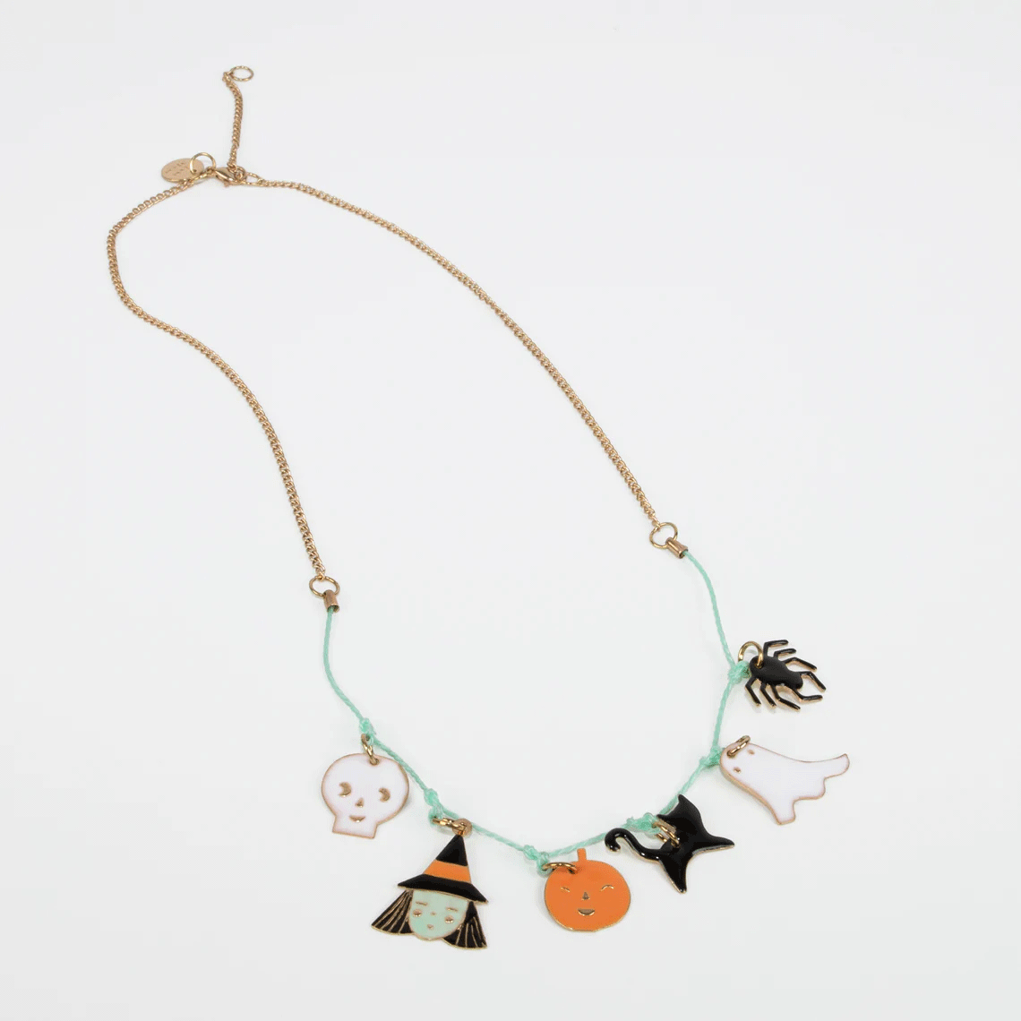 Halloween Enamel Necklace by Meri Meri - Spooky Jewelry for Costume Parties & Trick or Treating