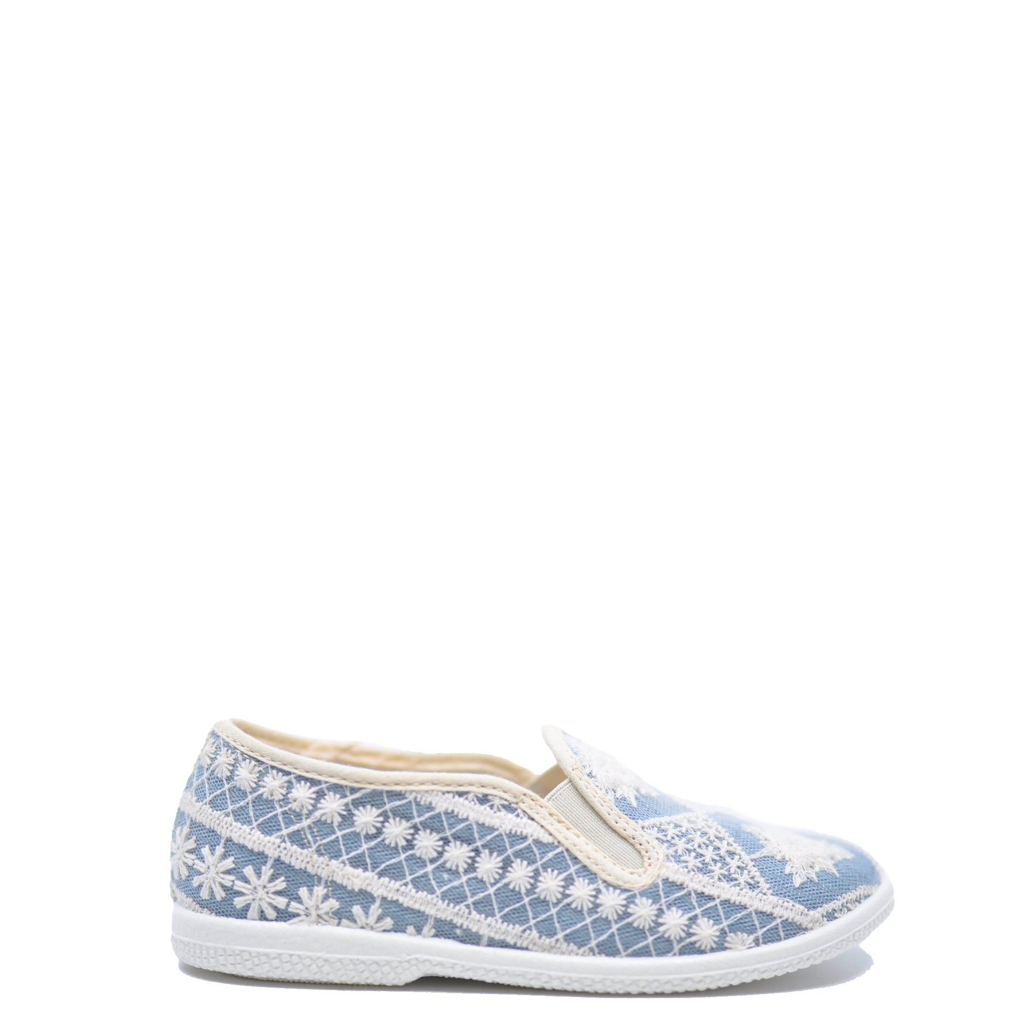 Pepe Blue and White Tapestry Slip On Shoes - Comfortable Bohemian Style Casual Loafers for Men & Women | Perfect for Home, Office, and Travel