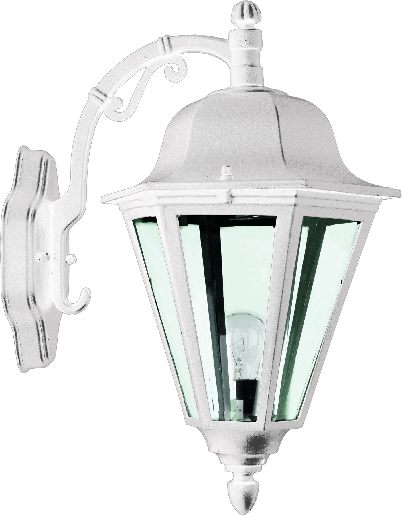 Daniella LED Wall Light Fixture 16W with Clear Glass, 85-265V Voltage, White - Perfect for Bedroom, Living Room, and Hallway Lighting
