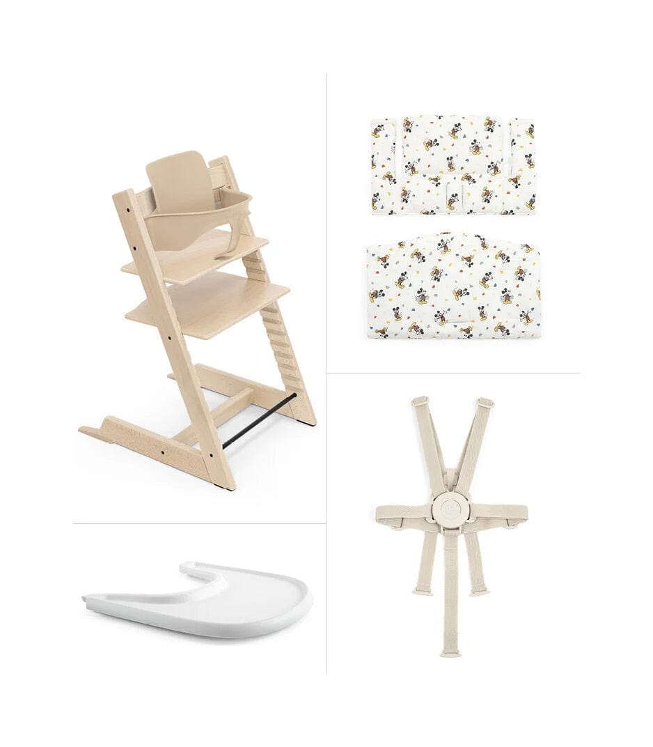 Stokke Tripp Trapp Complete High Chair with Cushion & Tray - Adjustable Baby Feeding Chair for Toddlers - Perfect for Dining, Playtime & Learning Activities