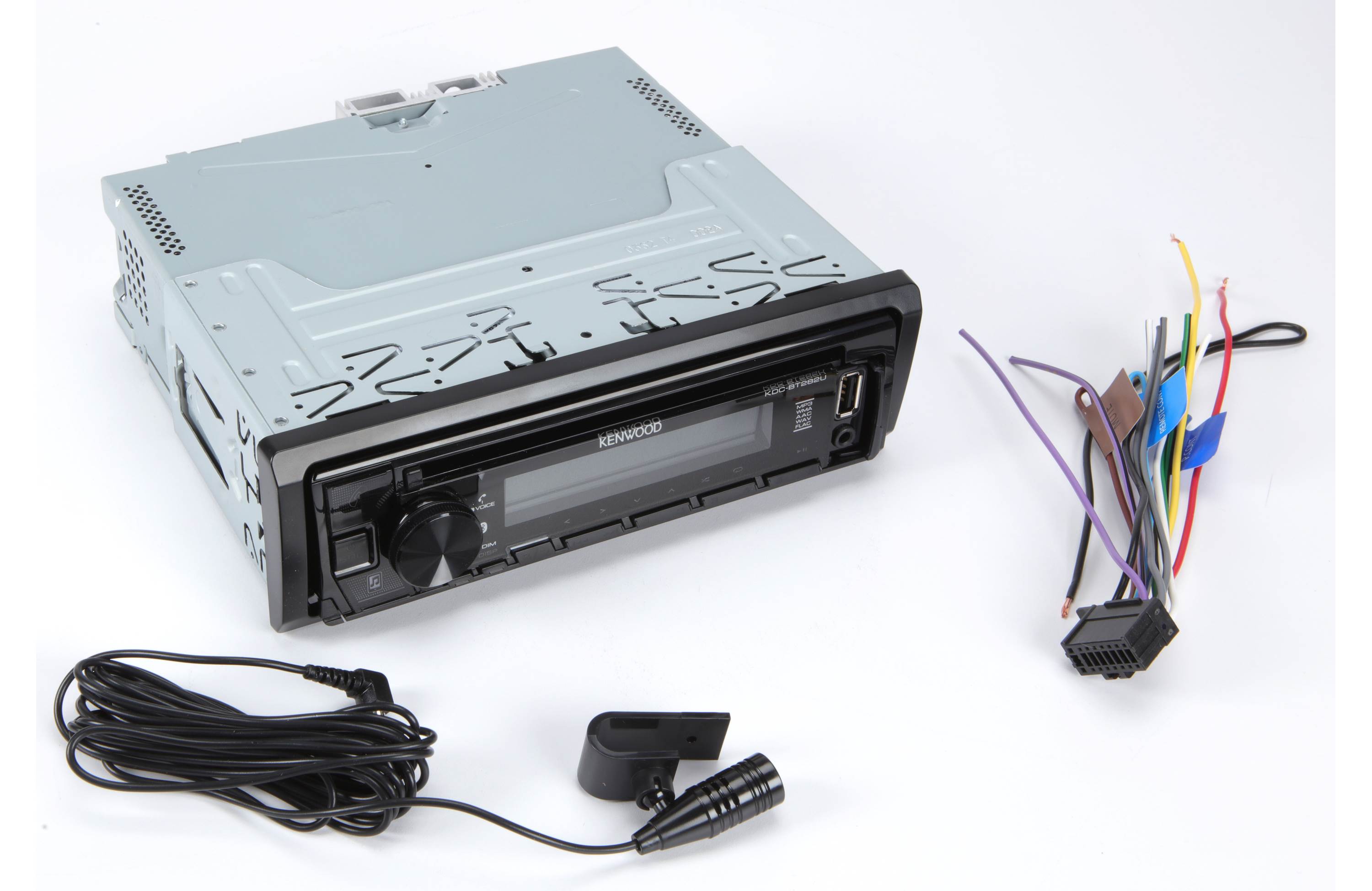 Kenwood KDC-BT282U Bluetooth CD Receiver - Car Stereo with USB/AUX Input & Hands-Free Calling - Perfect for Road Trips & Commuting