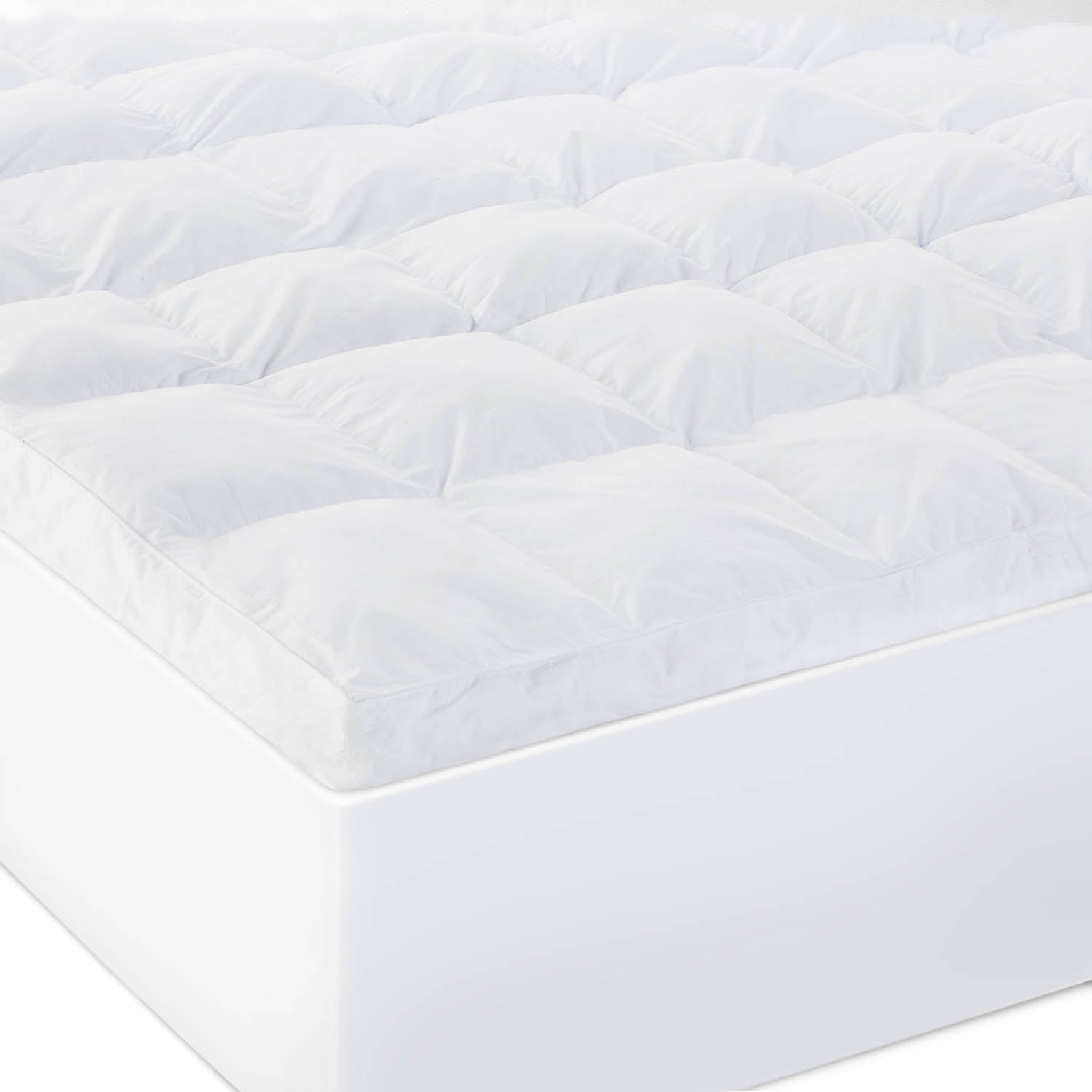 Malouf Isolus 3 Inch Down Alternative Mattress Topper - Plush Support for Back Pain Relief & Pressure Relief - Perfect for Side Sleepers & Hot Sleepers - Bedroom & Guest Room Comfort Upgrade