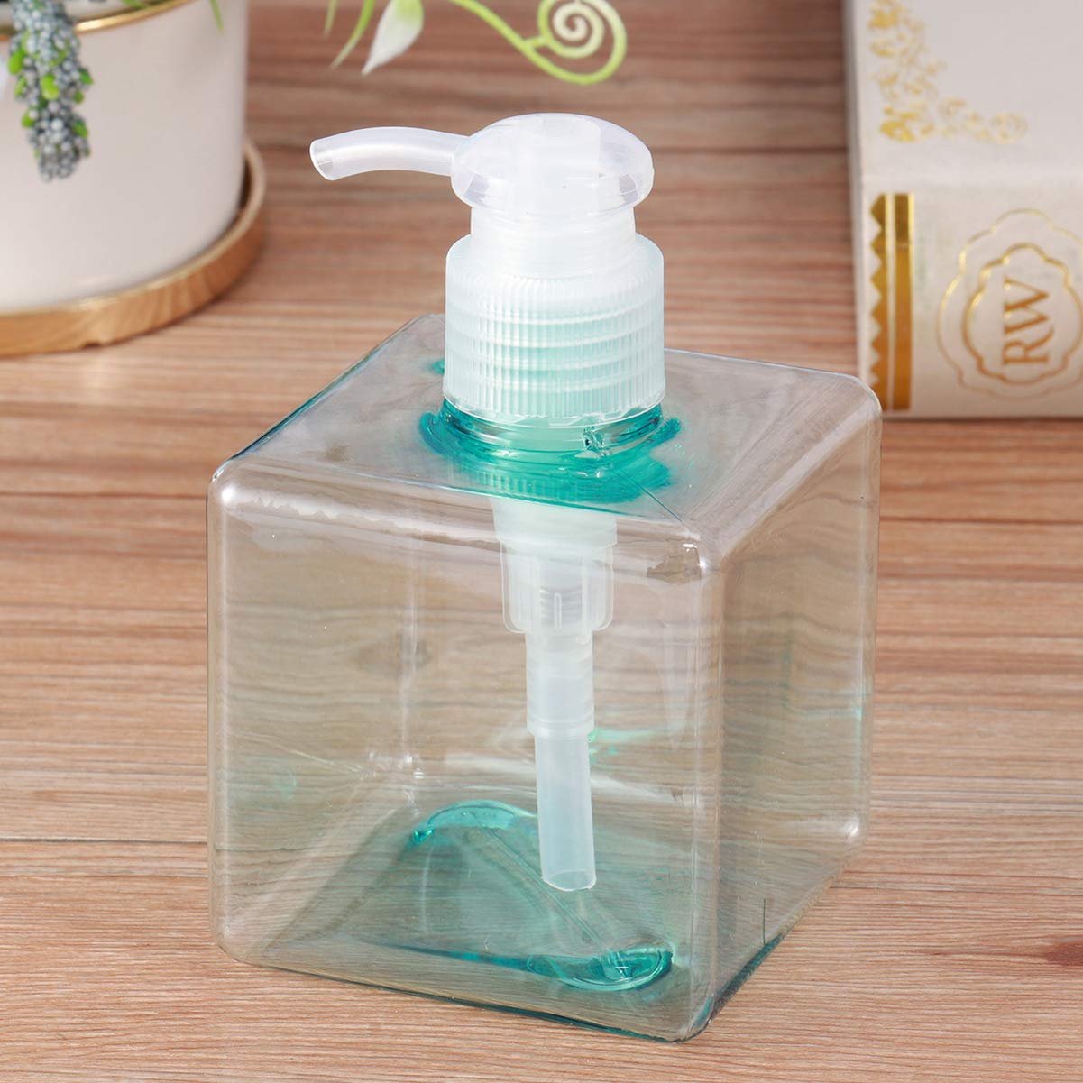 250ml Refillable Shampoo Dispenser Pump Bottle - Empty Soap & Lotion Dispenser for Kitchen, Bathroom & Hand Wash | Hemoton Liquid Dispenser for Shampoo, Soap & Body Wash