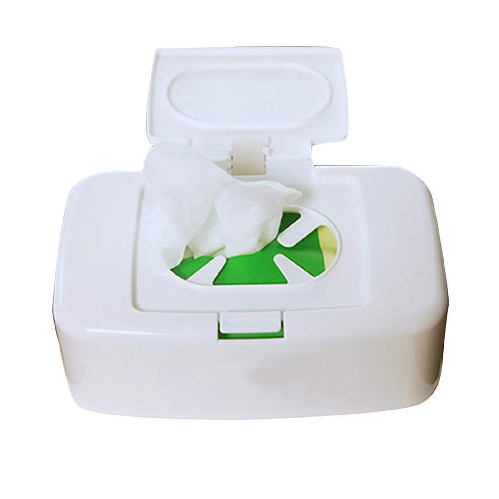 UNNS Durable Wet Wipes Dispenser Box - White Tissue Holder for Car, Home, Office & Kitchen - Waterproof Napkin Storage Container for Baby Wipes, Paper Towels & Facial Tissues (Perfect for Travel, Bathroom & Dining)