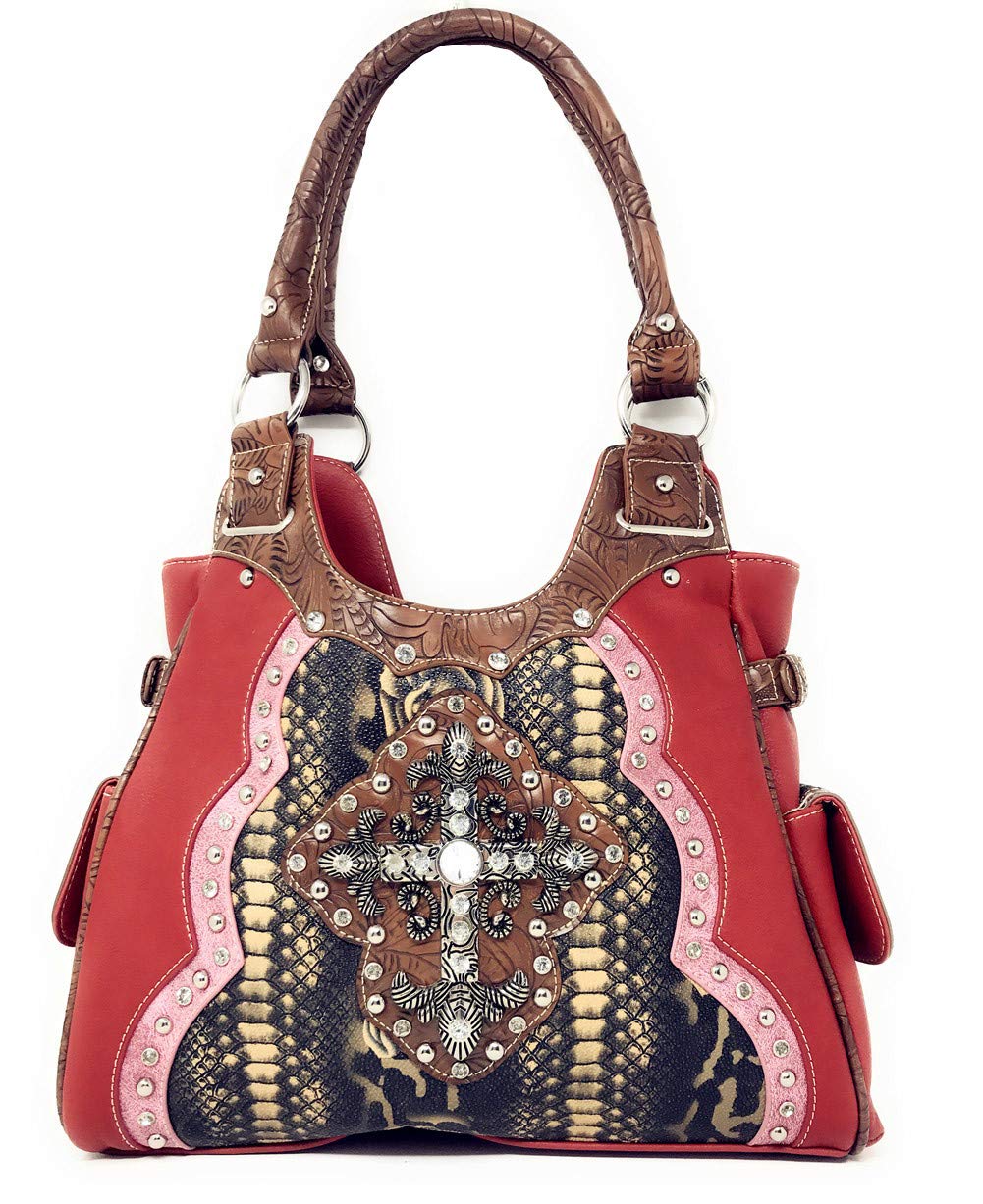 Texas West Women's Crossbody Flower Print Shoulder Bag - Stylish Handbag Purse in 3 Colors | Perfect for Work, Travel & Everyday Use