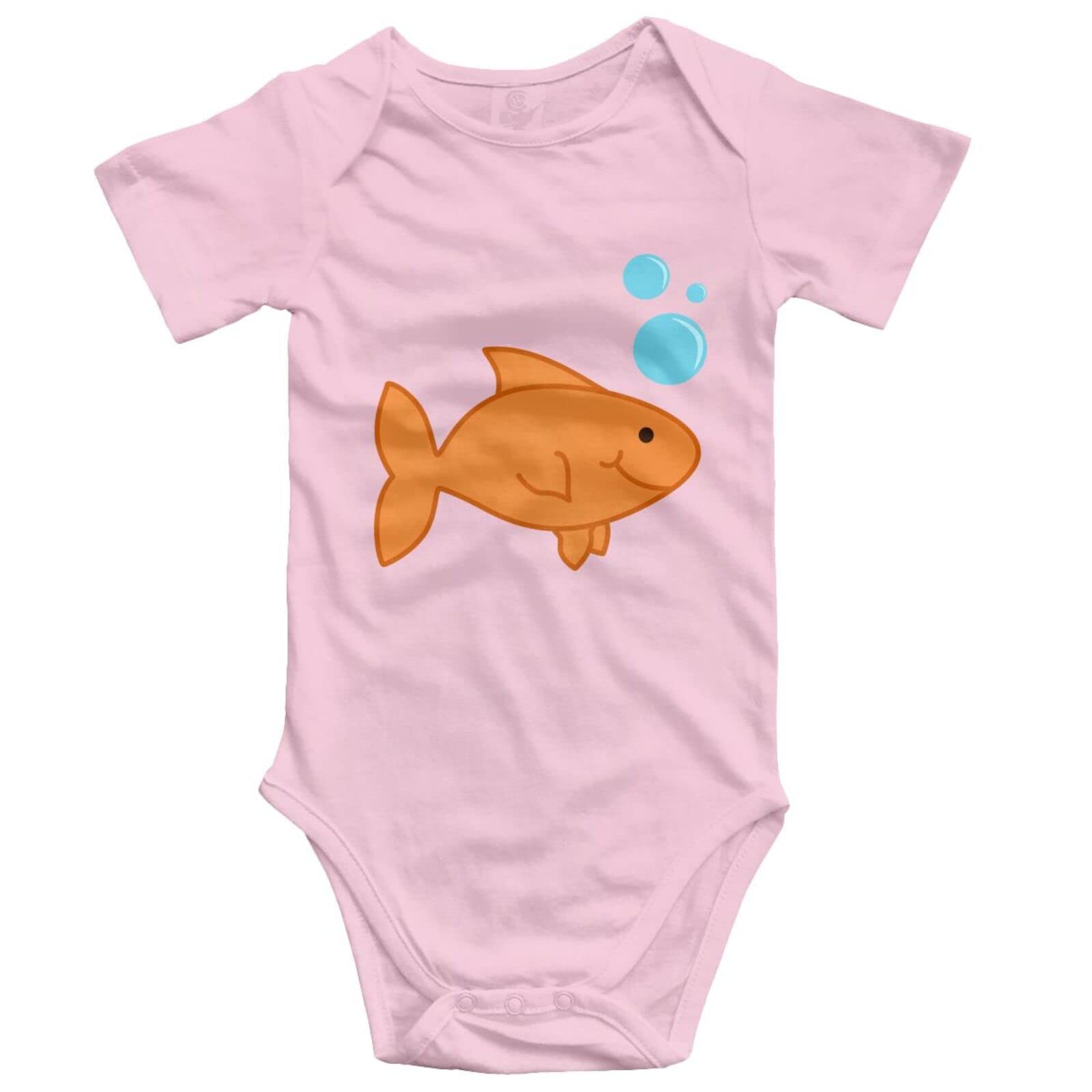 Goldfish Baby Romper Jumpsuit - Cute Short Sleeve Bodysuit for Infant Girls & Boys | Perfect for Playtime, Photo Shoots & Everyday Wear