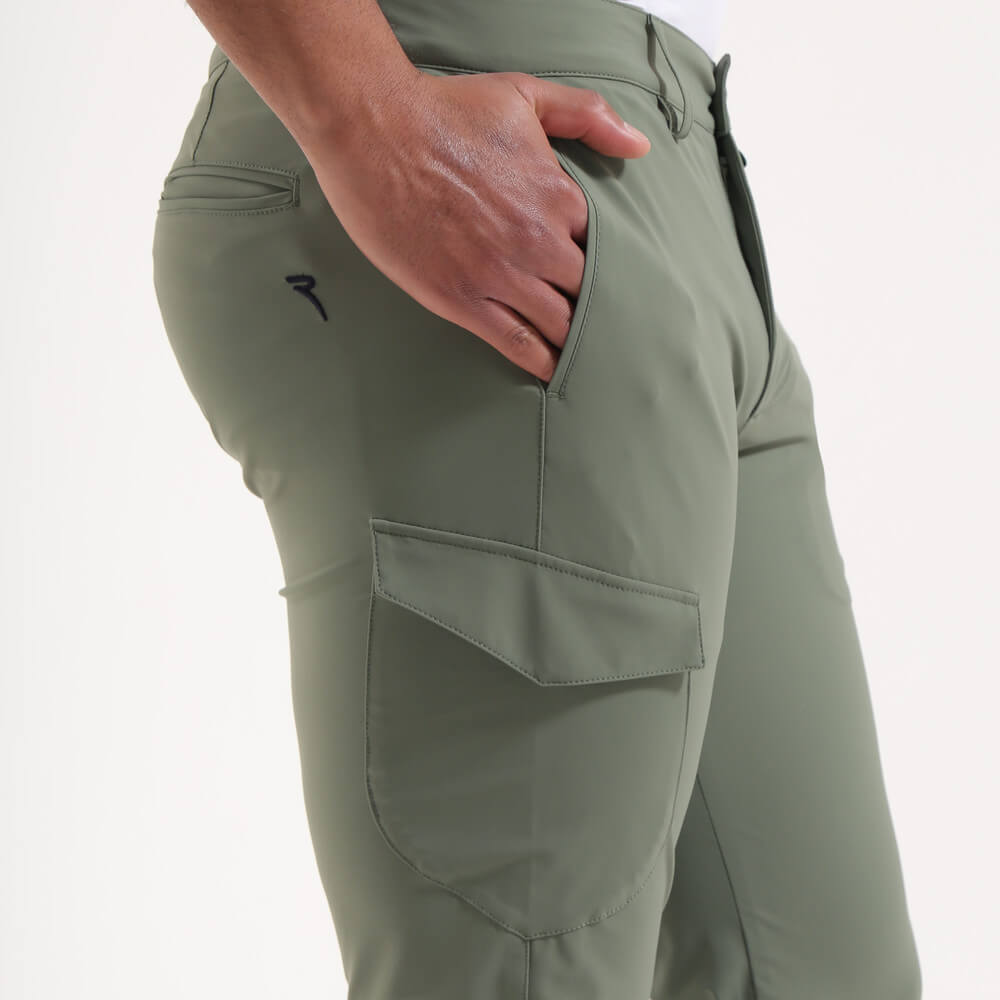 SPEAR 4-Way Stretch Welt Pocket Printed Trousers for Men & Women - Comfortable Casual Pants for Office, Travel & Everyday Wear - Final Sale