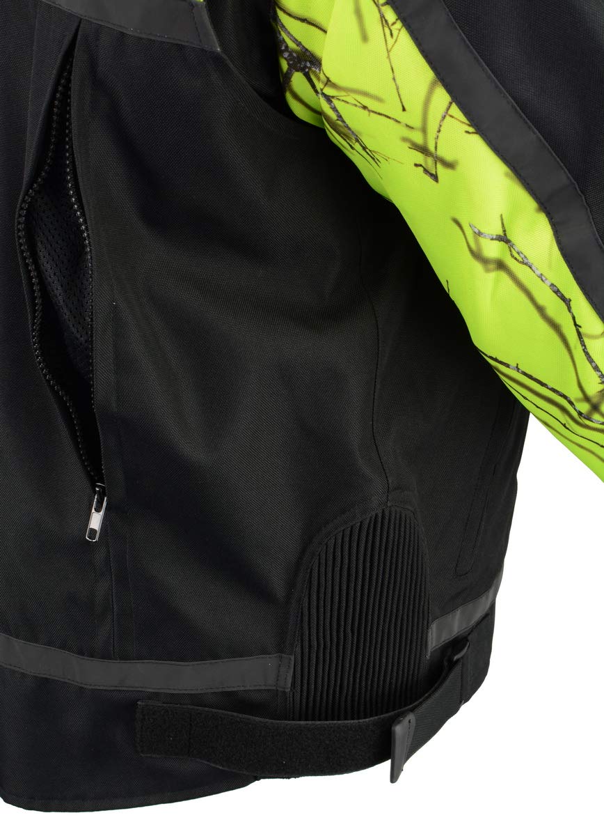 Milwaukee Leather Men's Textile Motorcycle Jacket - Oak (N.Green Mossy, 5X) - Durable Riding Gear for Harley & Cruiser Bikers - Perfect for Commuting & Road Trips