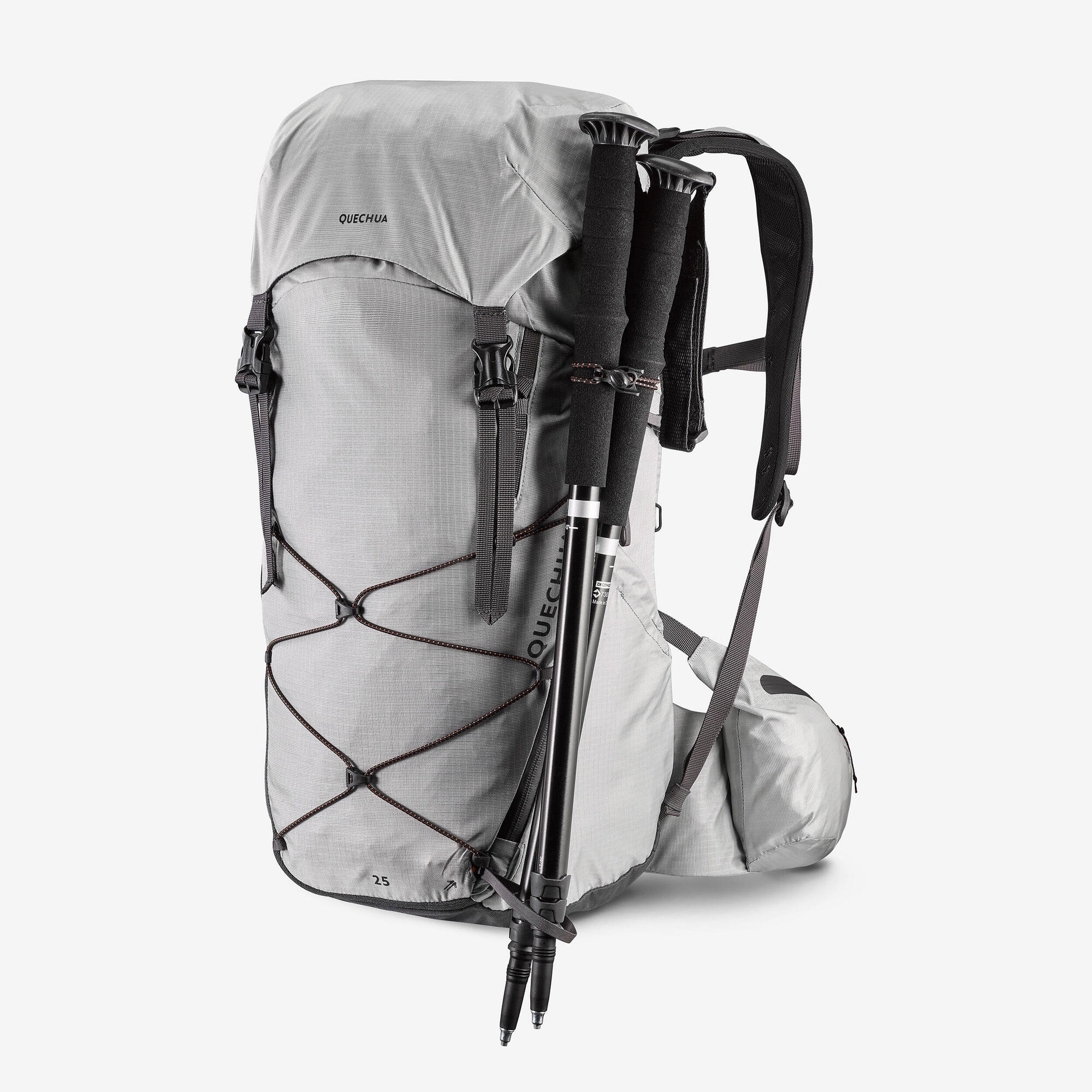 Quechua MH900 25L Lightweight Hiking Backpack for Men & Women - Water-Resistant Daypack for Outdoor Adventures, Camping & Travel