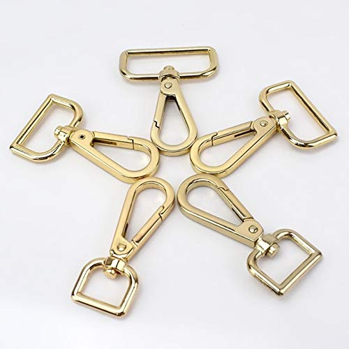 10Pcs 16mm Metal Buckles Lobster Claw Clasps with Swivel Trigger Snap Hooks - Durable Hardware for Sewing Crafts, Keychains, Belts & DIY Accessories - Perfect for Handmade Bags, Jewelry Making & Outdoor Gear Attachments
