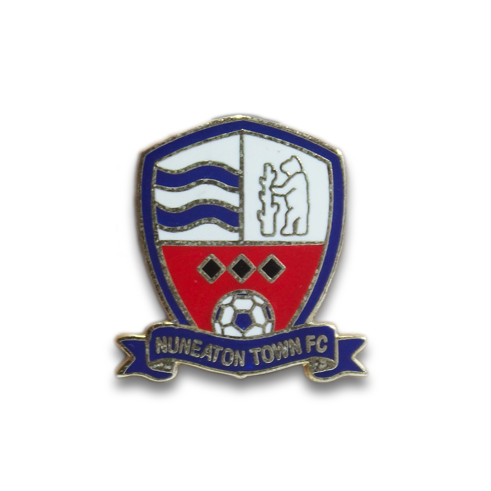 Vintage Nuneaton Town FC Enamel Pin Badge - Collectible Football Club Memorabilia for Fans and Supporters - Perfect for Jackets, Hats, Bags & Display Cases