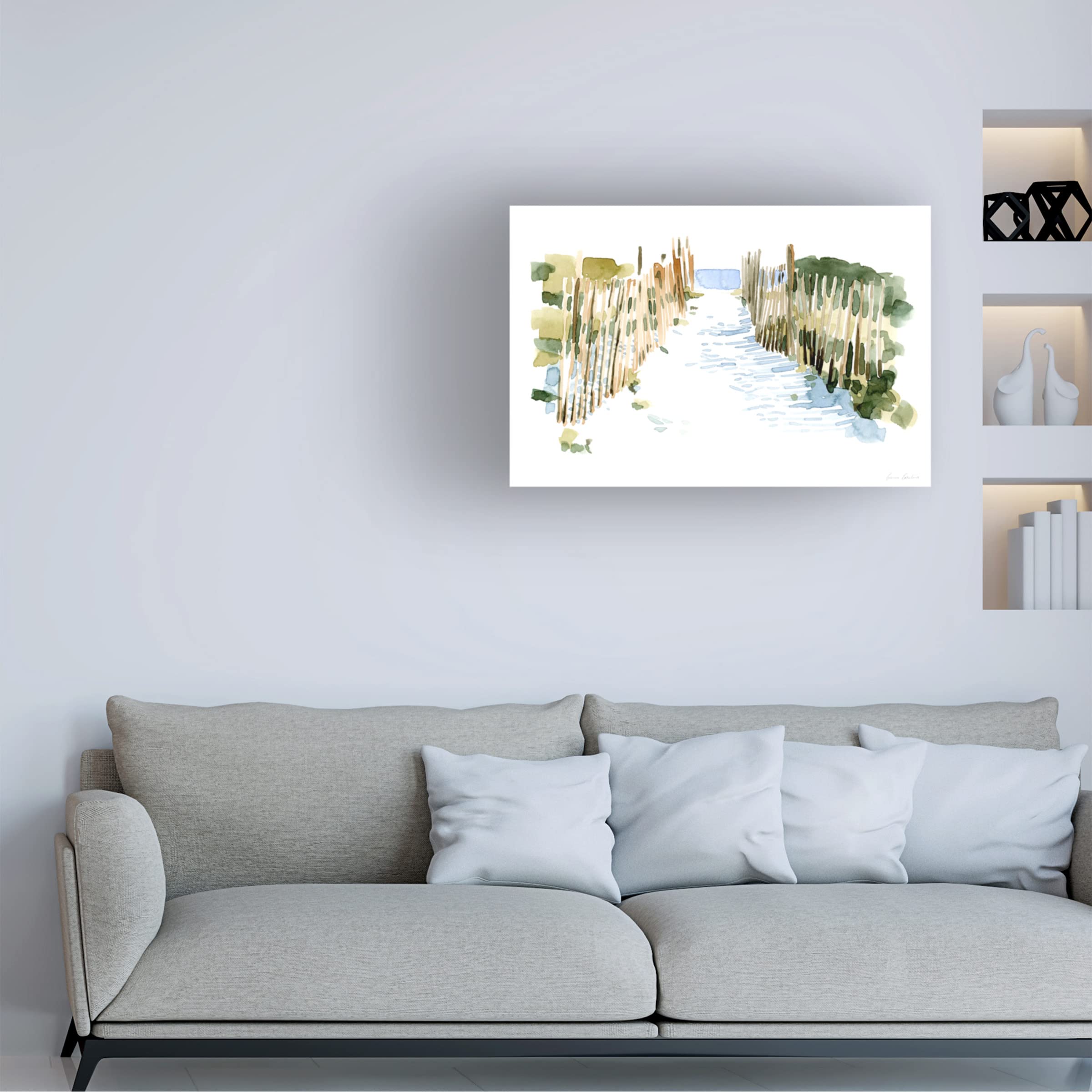 Emma Caroline 'Beach Impressions I' 16x24 Canvas Wall Art - Coastal Decor for Living Room, Bedroom & Office | Trademark Fine Art