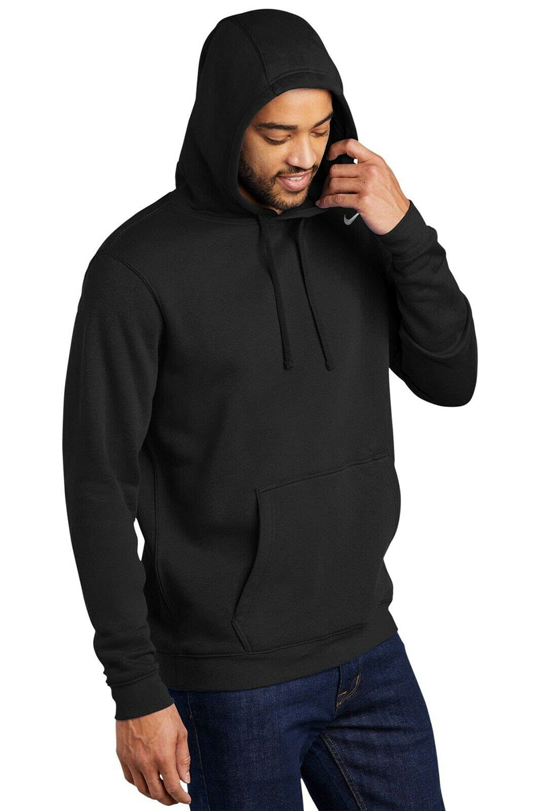 Nike Men's Club Fleece Pullover Hoodie - Soft & Warm Hooded Sweatshirt for Casual Wear, Gym & Outdoor Activities